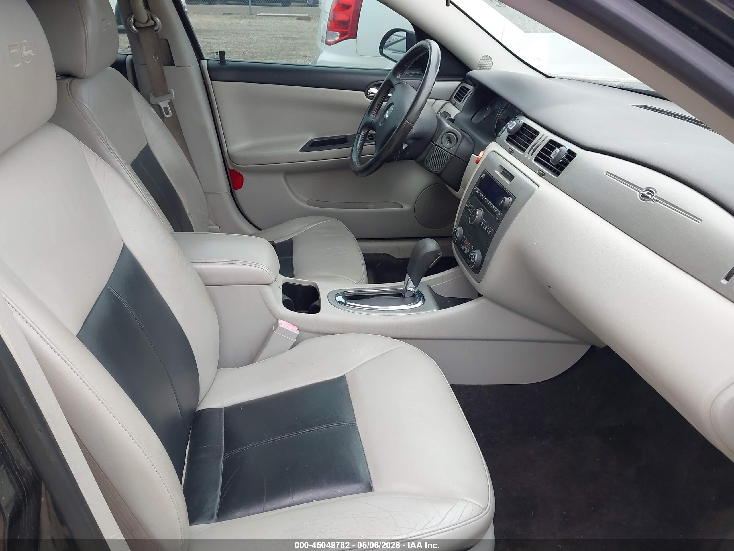 2008 Chevrolet Impala Lt Black vin: 2G1WV58KX81350923