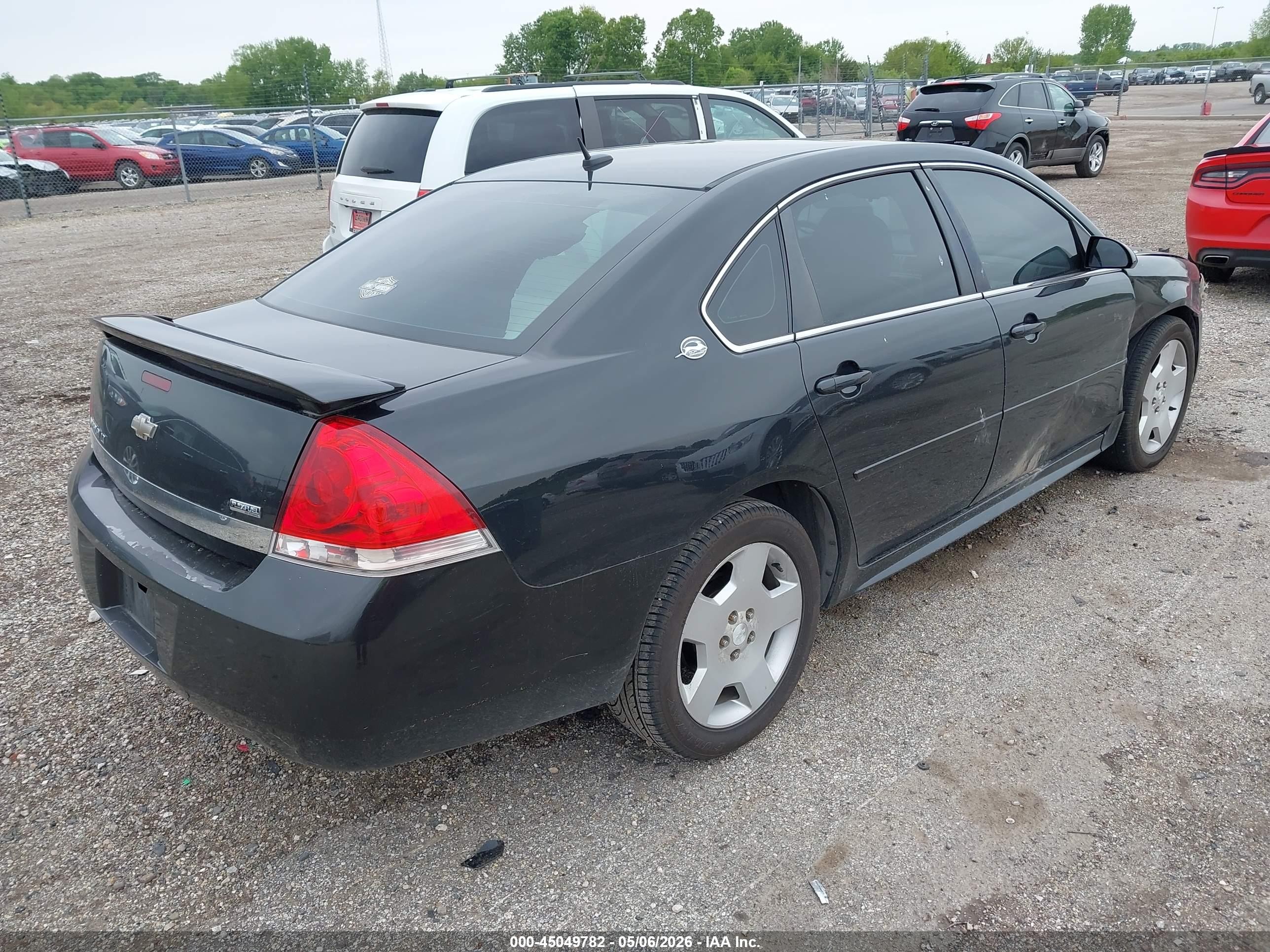 2008 Chevrolet Impala Lt Black vin: 2G1WV58KX81350923