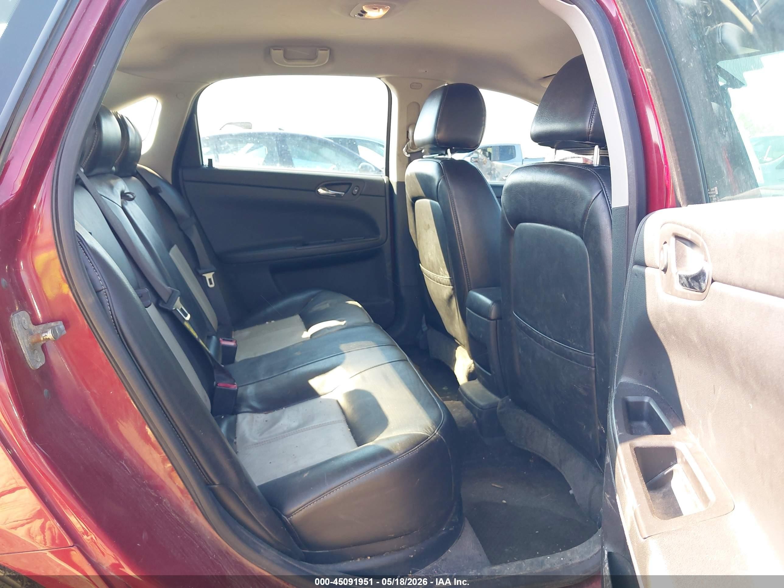 2008 Chevrolet Impala Lt Maroon vin: 2G1WV58N981341978