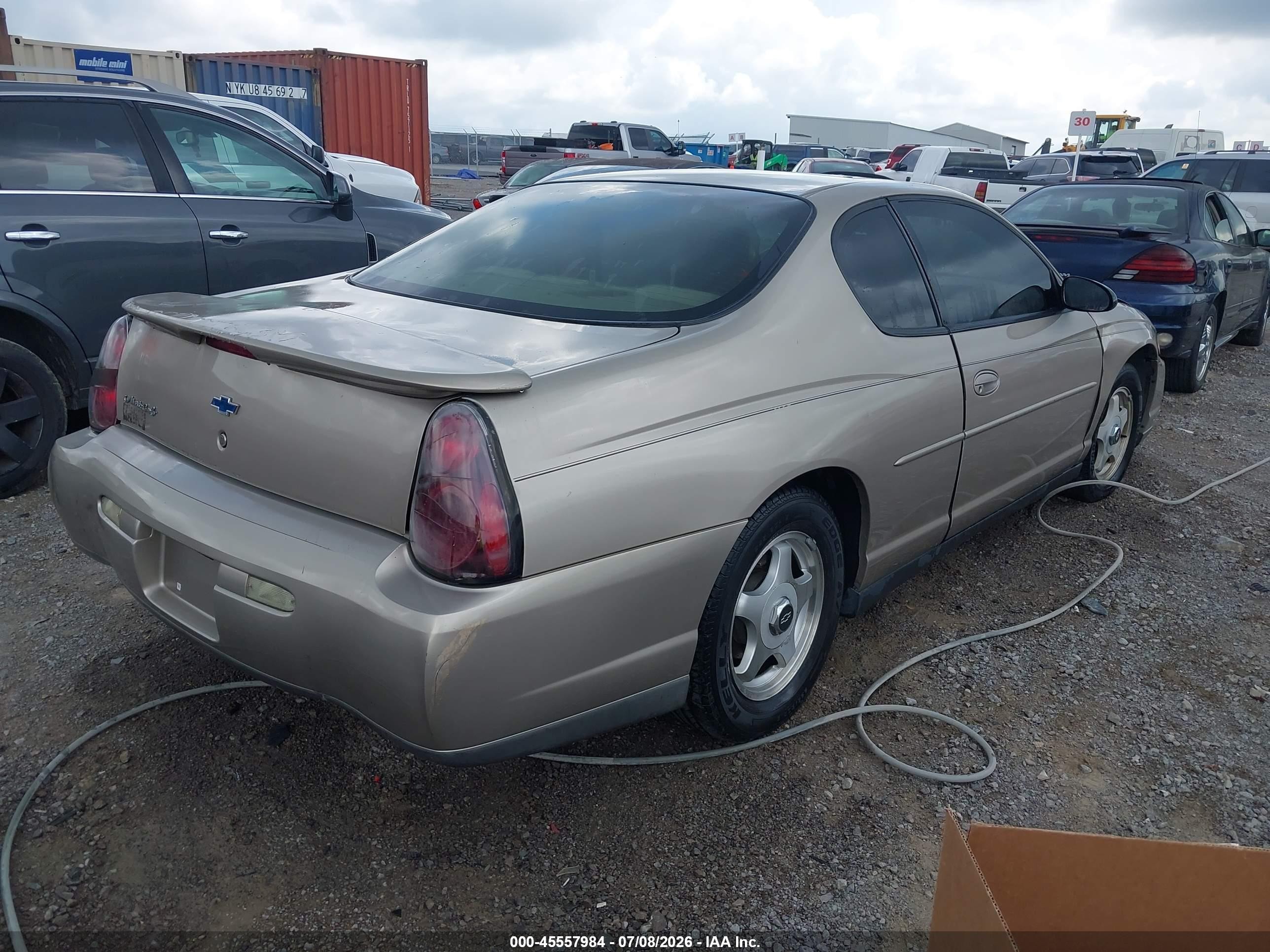 2002 Chevrolet Monte Carlo Ls Tan vin: 2G1WW12E029352181