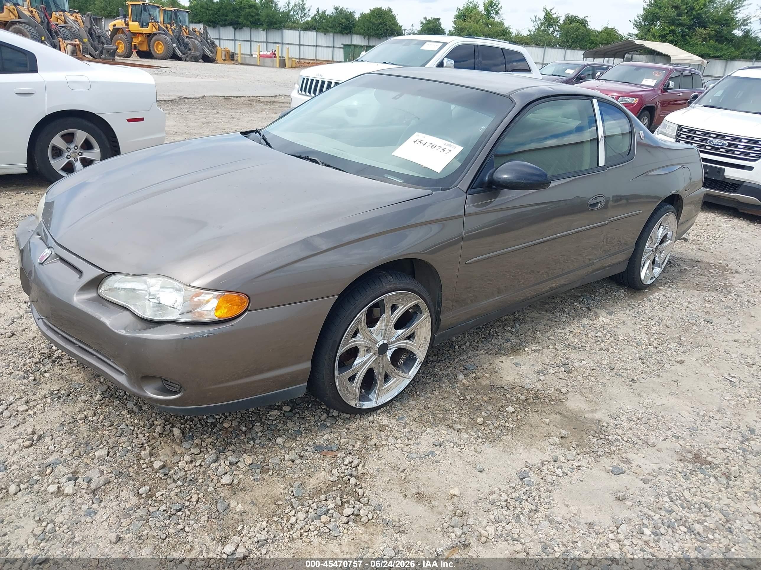 2002 Chevrolet Monte Carlo Ls Brown vin: 2G1WW12E129181036