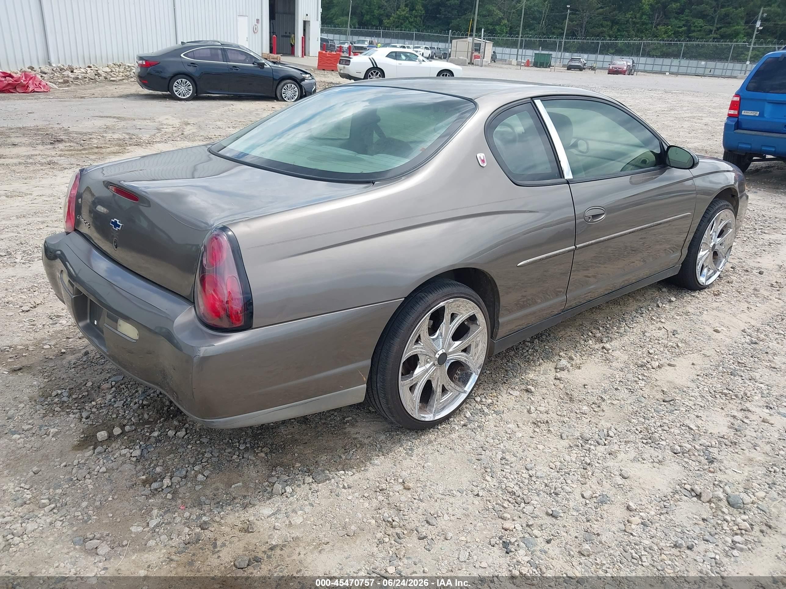 2002 Chevrolet Monte Carlo Ls Brown vin: 2G1WW12E129181036