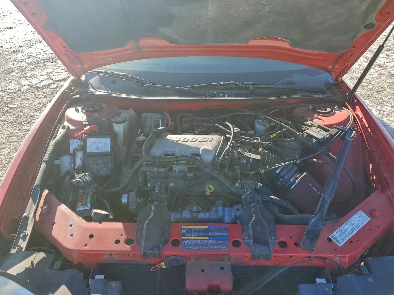 2005 Chevrolet Monte Carlo Ls Red vin: 2G1WW12E159231566