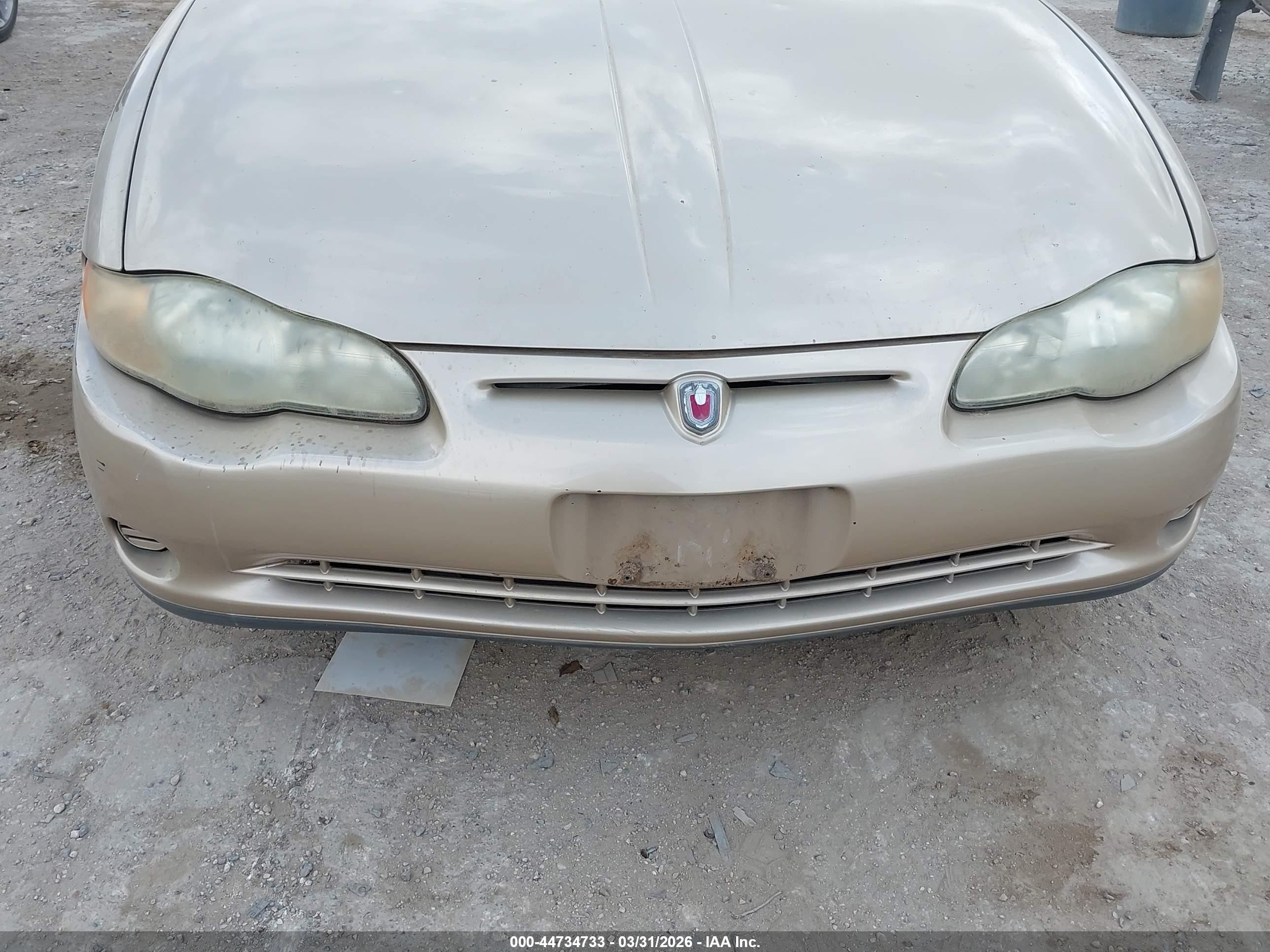 2000 Chevrolet Monte Carlo Ls Champagne vin: 2G1WW12E1Y9209362