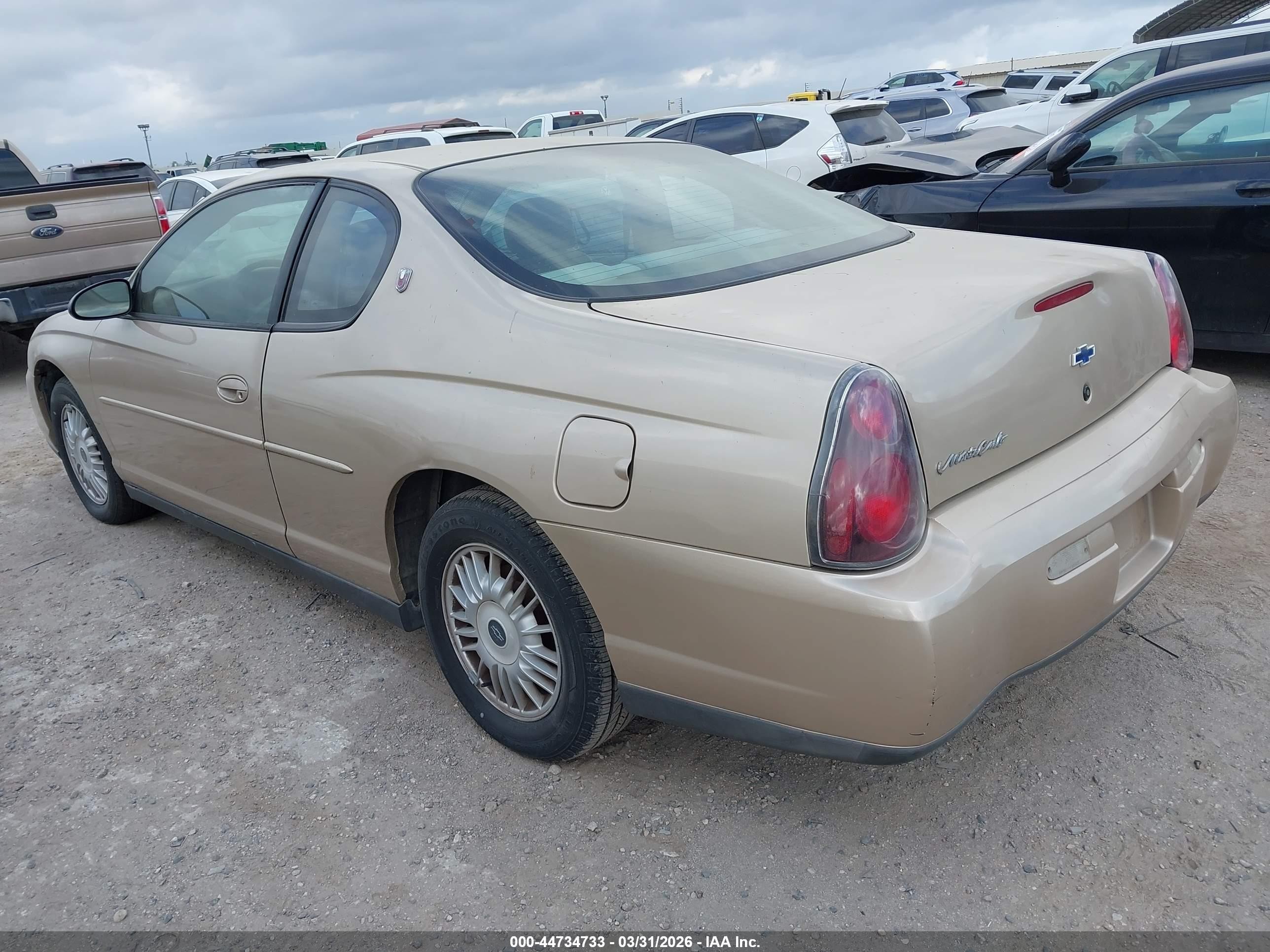 2000 Chevrolet Monte Carlo Ls Champagne vin: 2G1WW12E1Y9209362