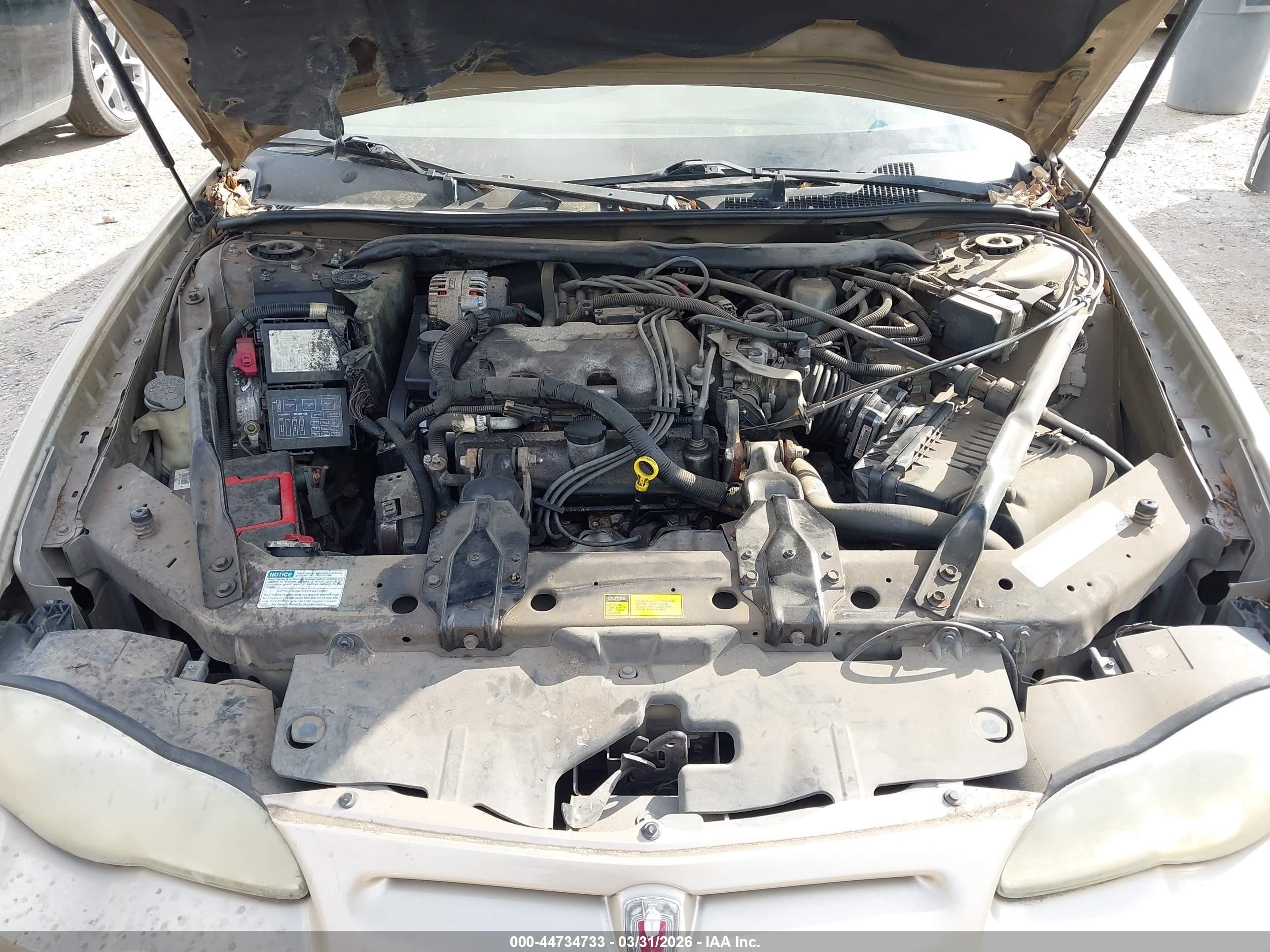 2000 Chevrolet Monte Carlo Ls Champagne vin: 2G1WW12E1Y9209362