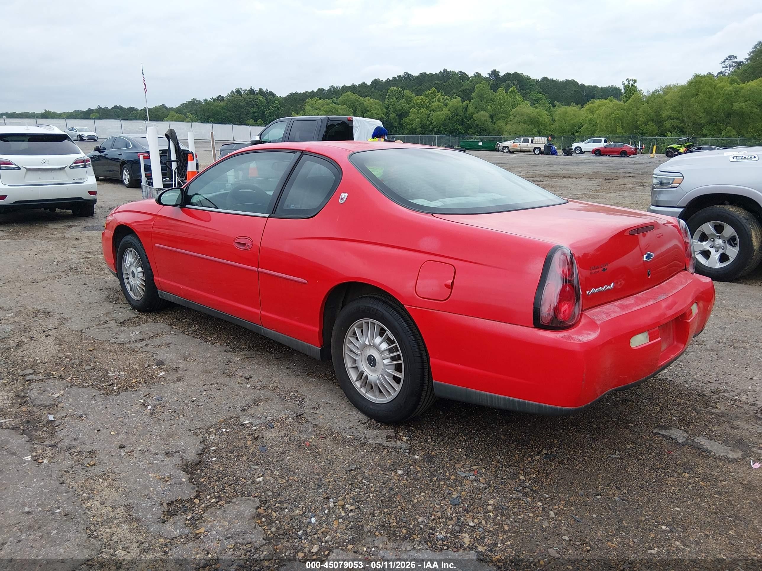 2000 Chevrolet Monte Carlo Ls Red vin: 2G1WW12E1Y9225271