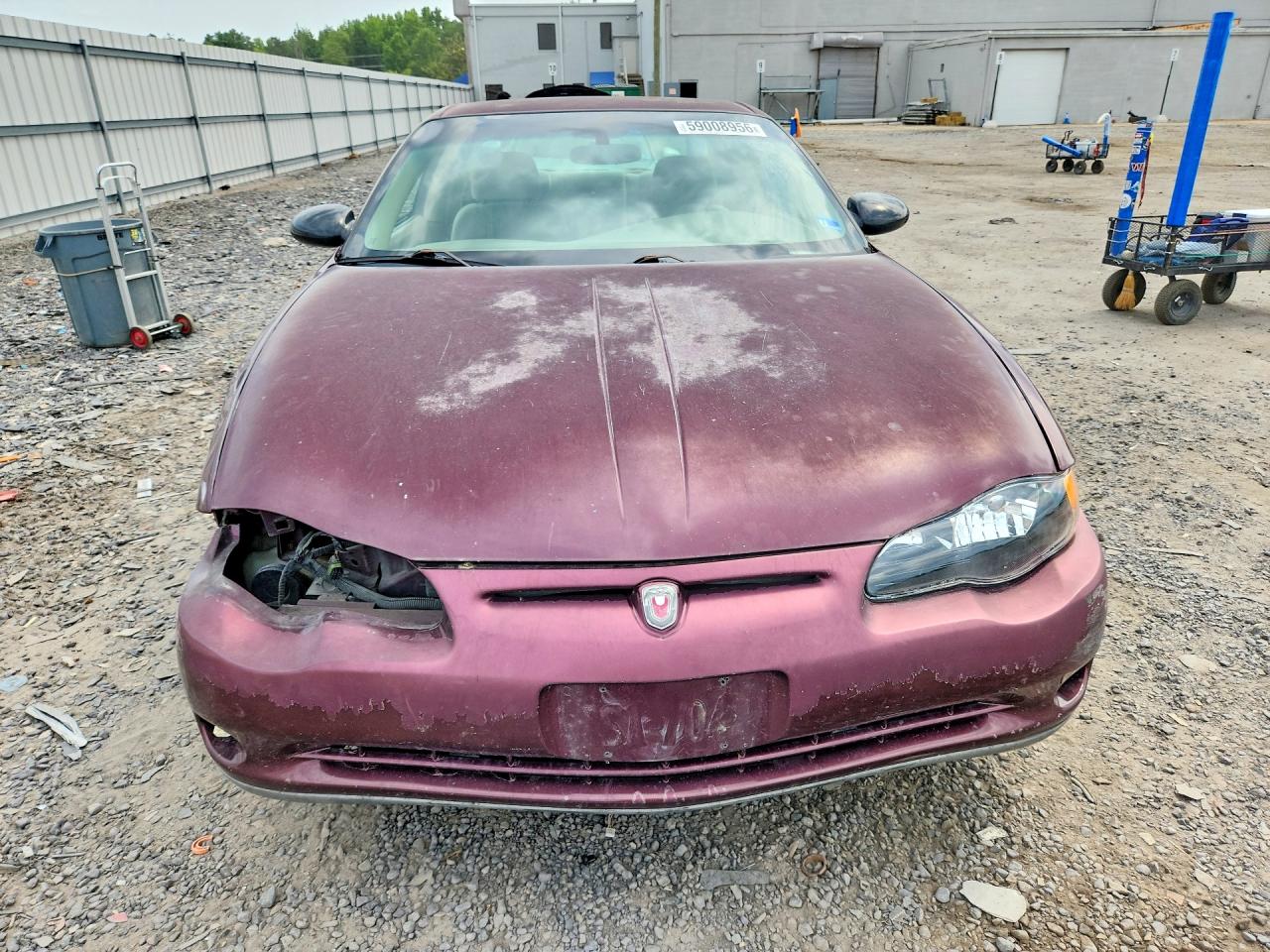 2003 Chevrolet Monte Carlo Ls Purple vin: 2G1WW12E239177904