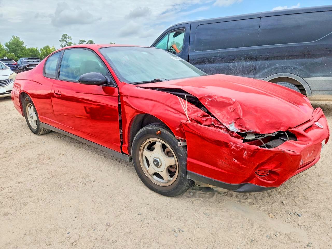 2004 Chevrolet Monte Carlo Ls Red vin: 2G1WW12E249258483