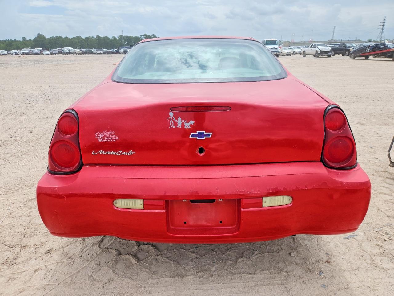 2004 Chevrolet Monte Carlo Ls Red vin: 2G1WW12E249258483