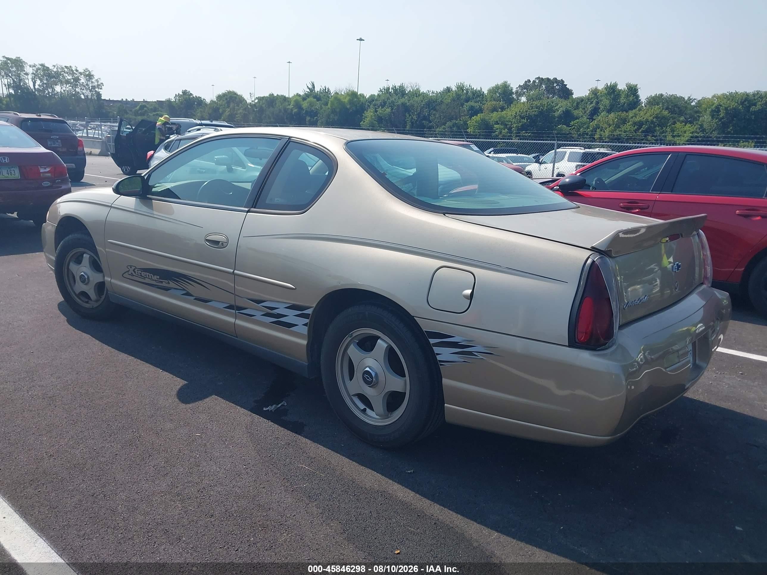 2004 Chevrolet Monte Carlo Ls Gold vin: 2G1WW12E249448770