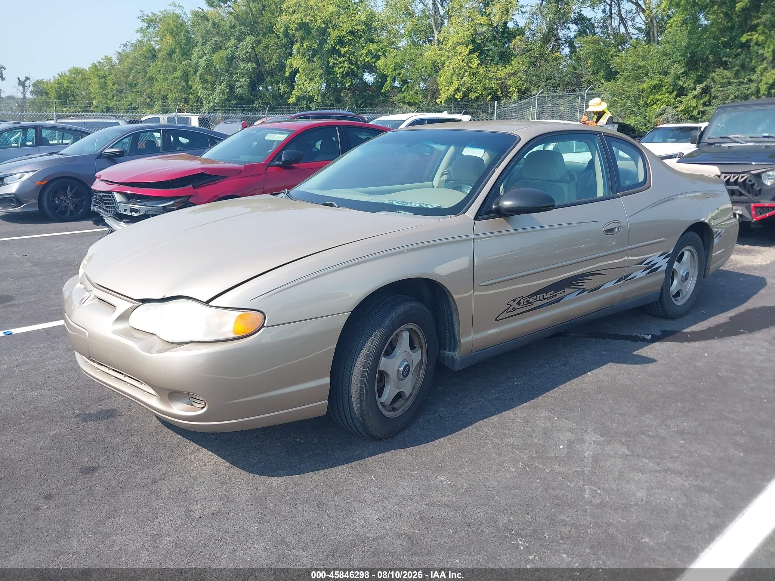2004 Chevrolet Monte Carlo Ls Gold vin: 2G1WW12E249448770