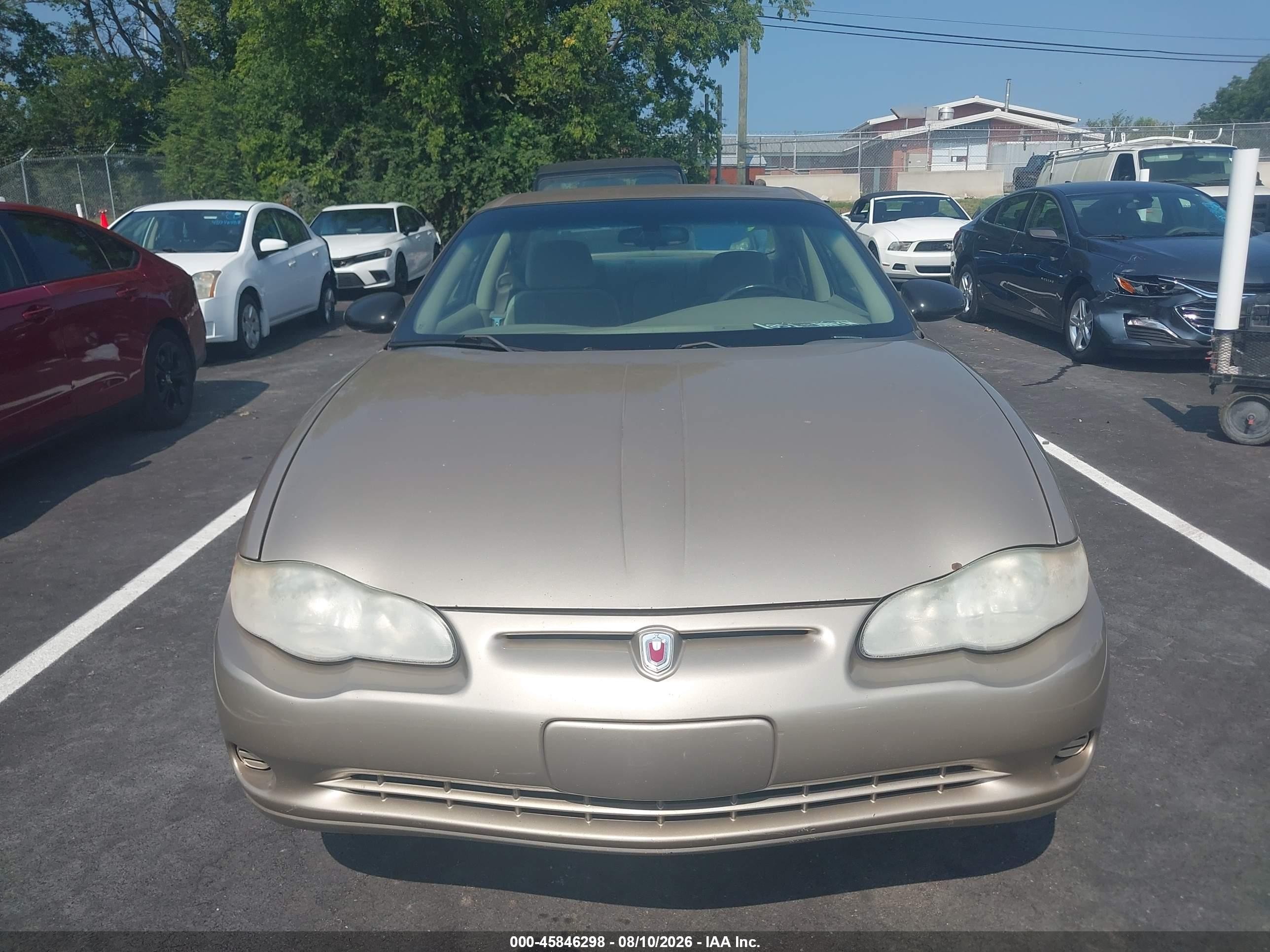 2004 Chevrolet Monte Carlo Ls Gold vin: 2G1WW12E249448770