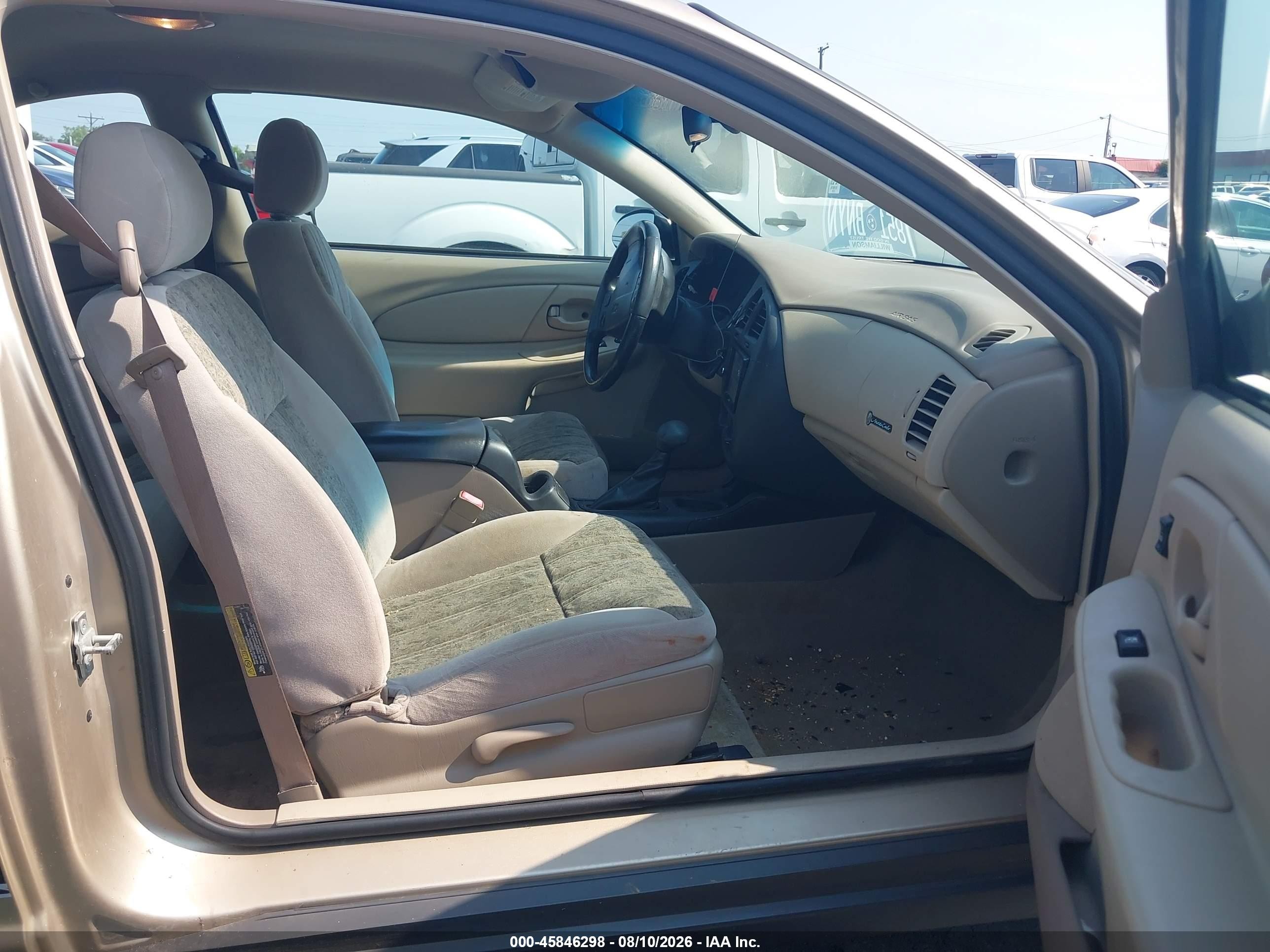 2004 Chevrolet Monte Carlo Ls Gold vin: 2G1WW12E249448770