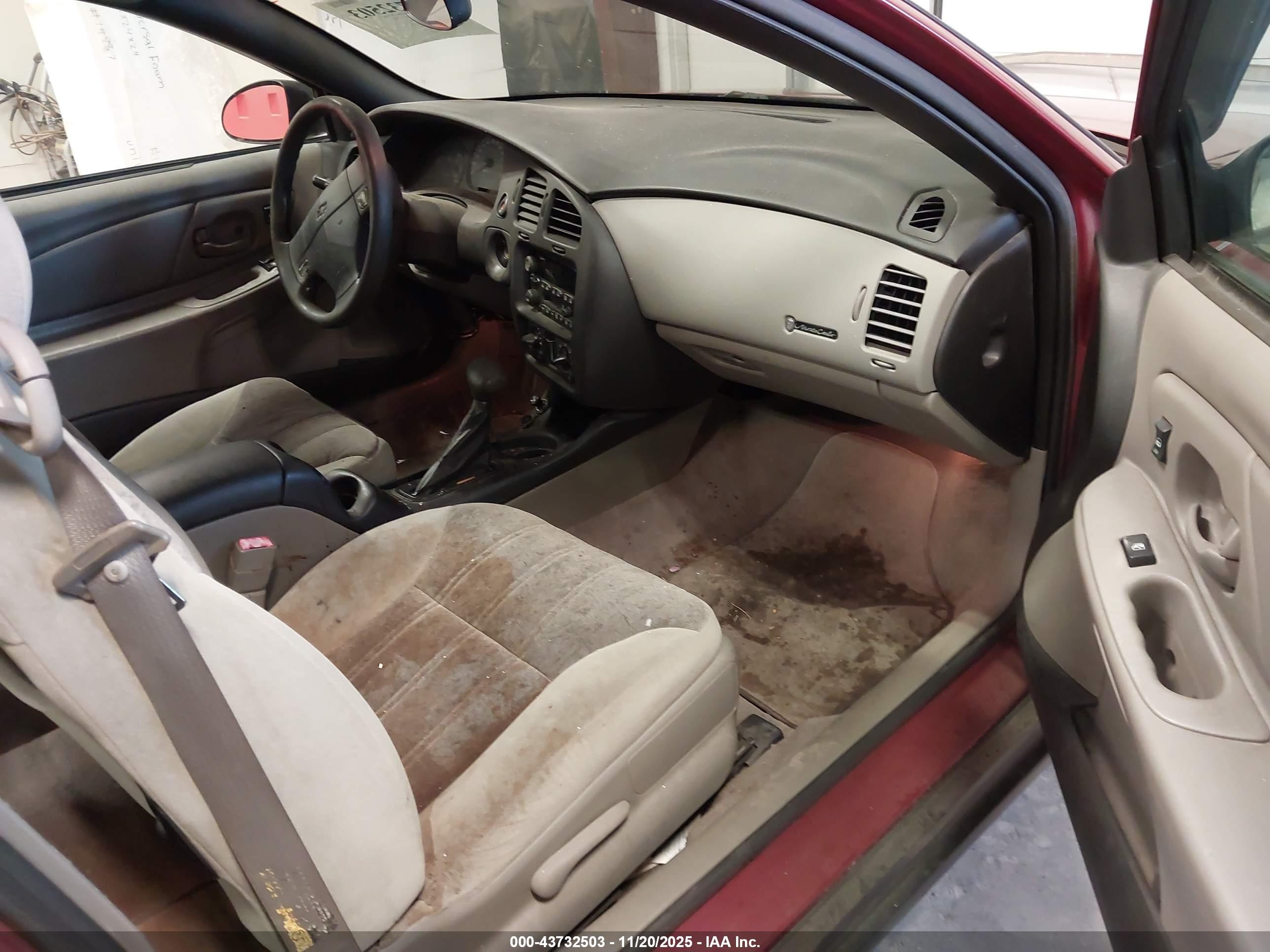 2005 Chevrolet Monte Carlo Ls Maroon vin: 2G1WW12E259128043