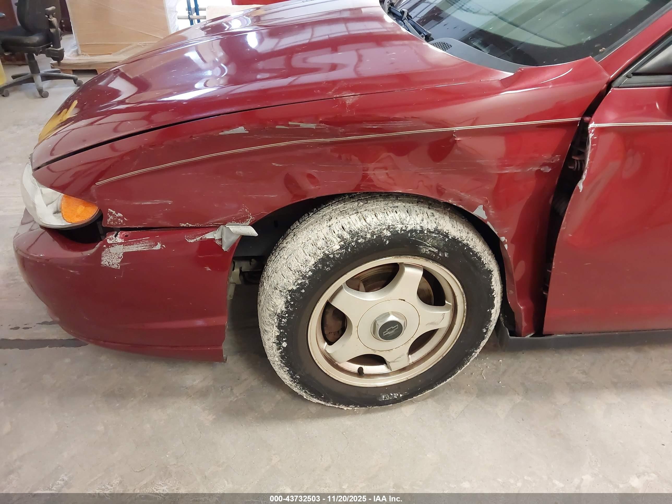 2005 Chevrolet Monte Carlo Ls Maroon vin: 2G1WW12E259128043