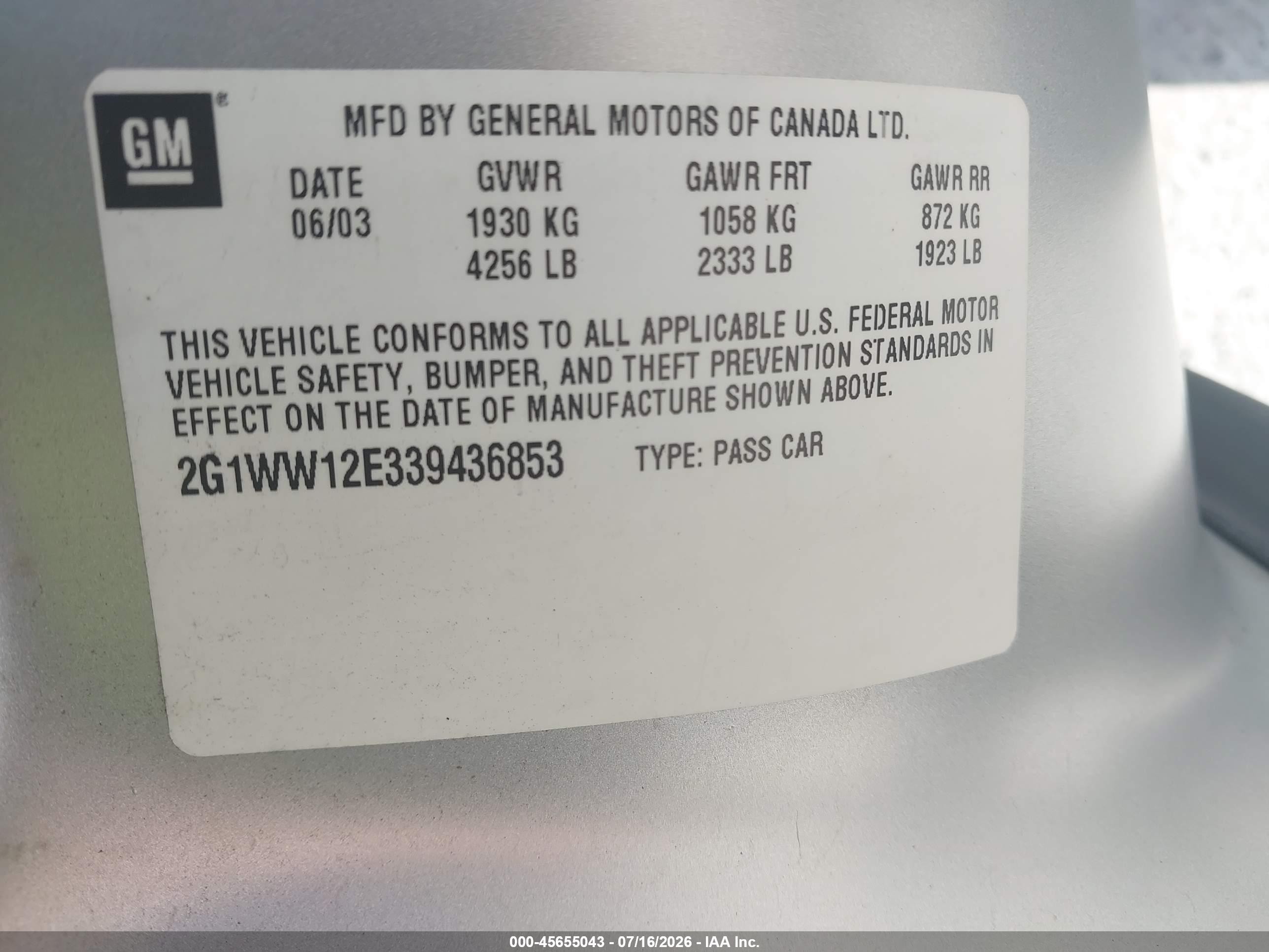 2003 Chevrolet Monte Carlo Ls Silver vin: 2G1WW12E339436853