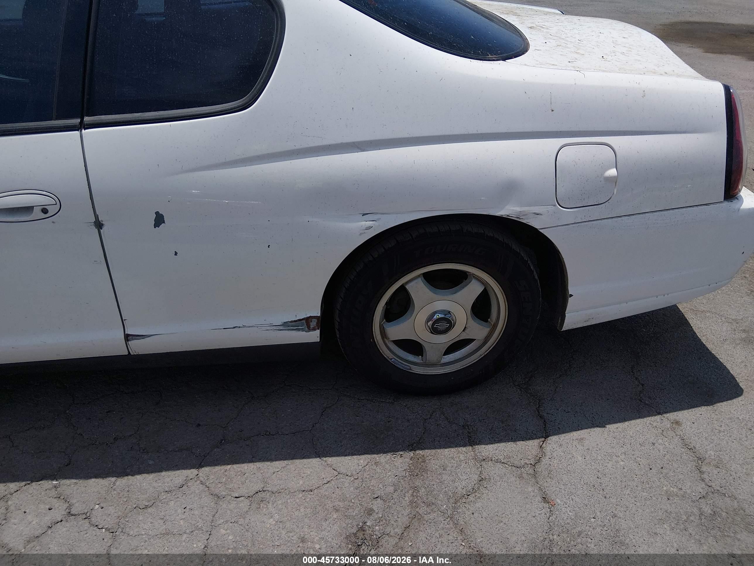 2005 Chevrolet Monte Carlo Ls White vin: 2G1WW12E359136703