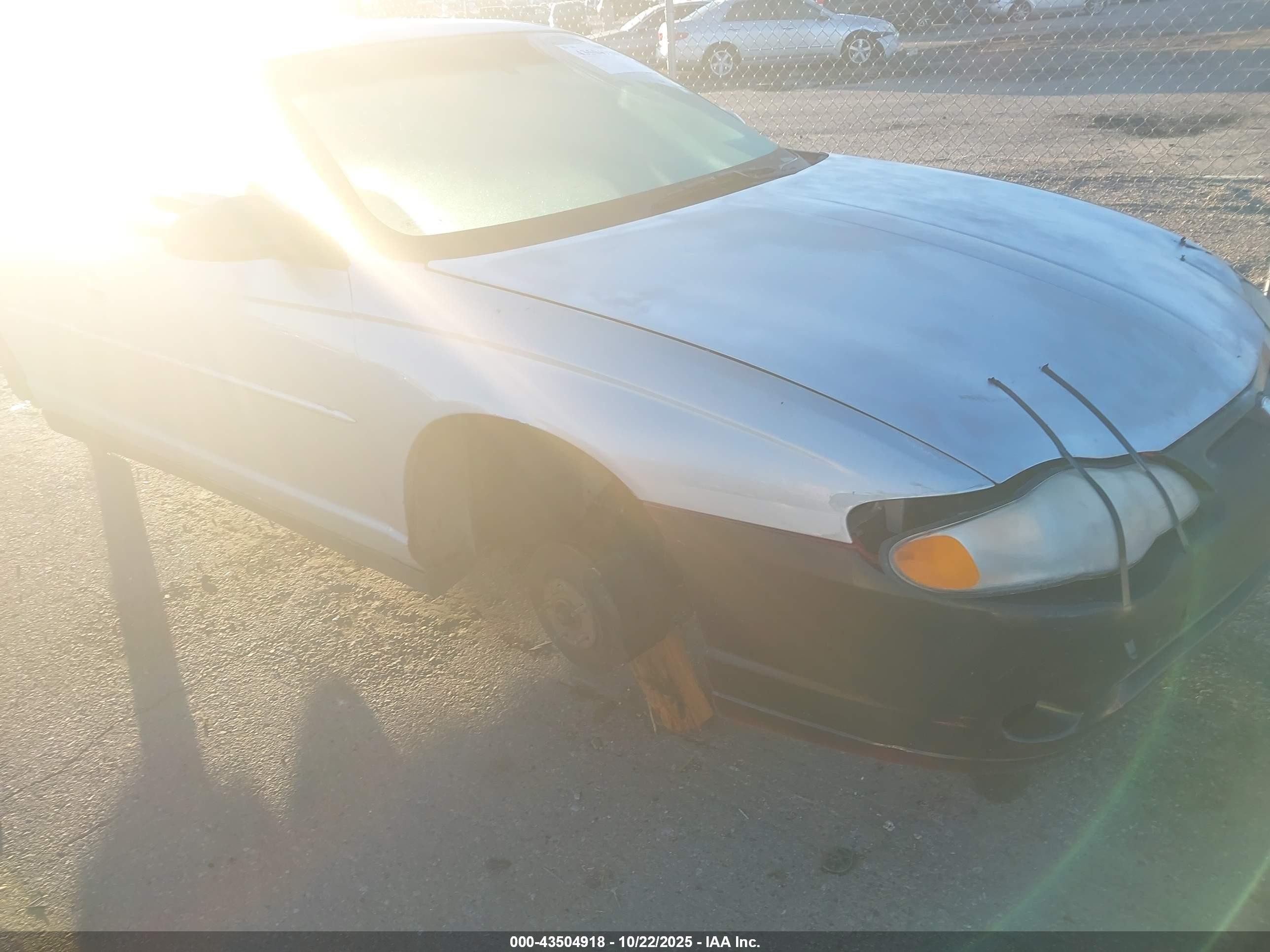 2002 Chevrolet Monte Carlo Ls Серебряный vin: 2G1WW12E429152923