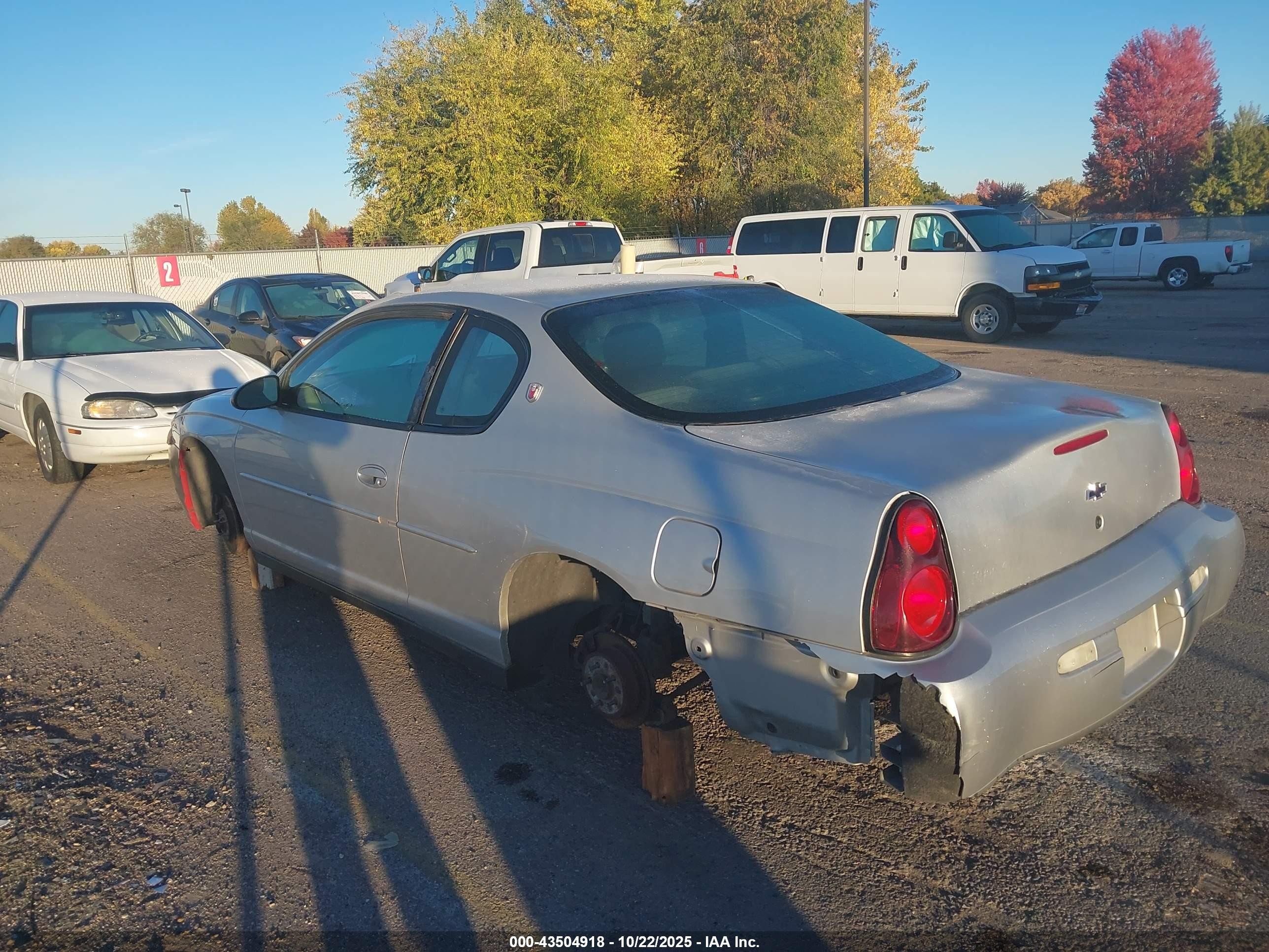 2002 Chevrolet Monte Carlo Ls Серебряный vin: 2G1WW12E429152923