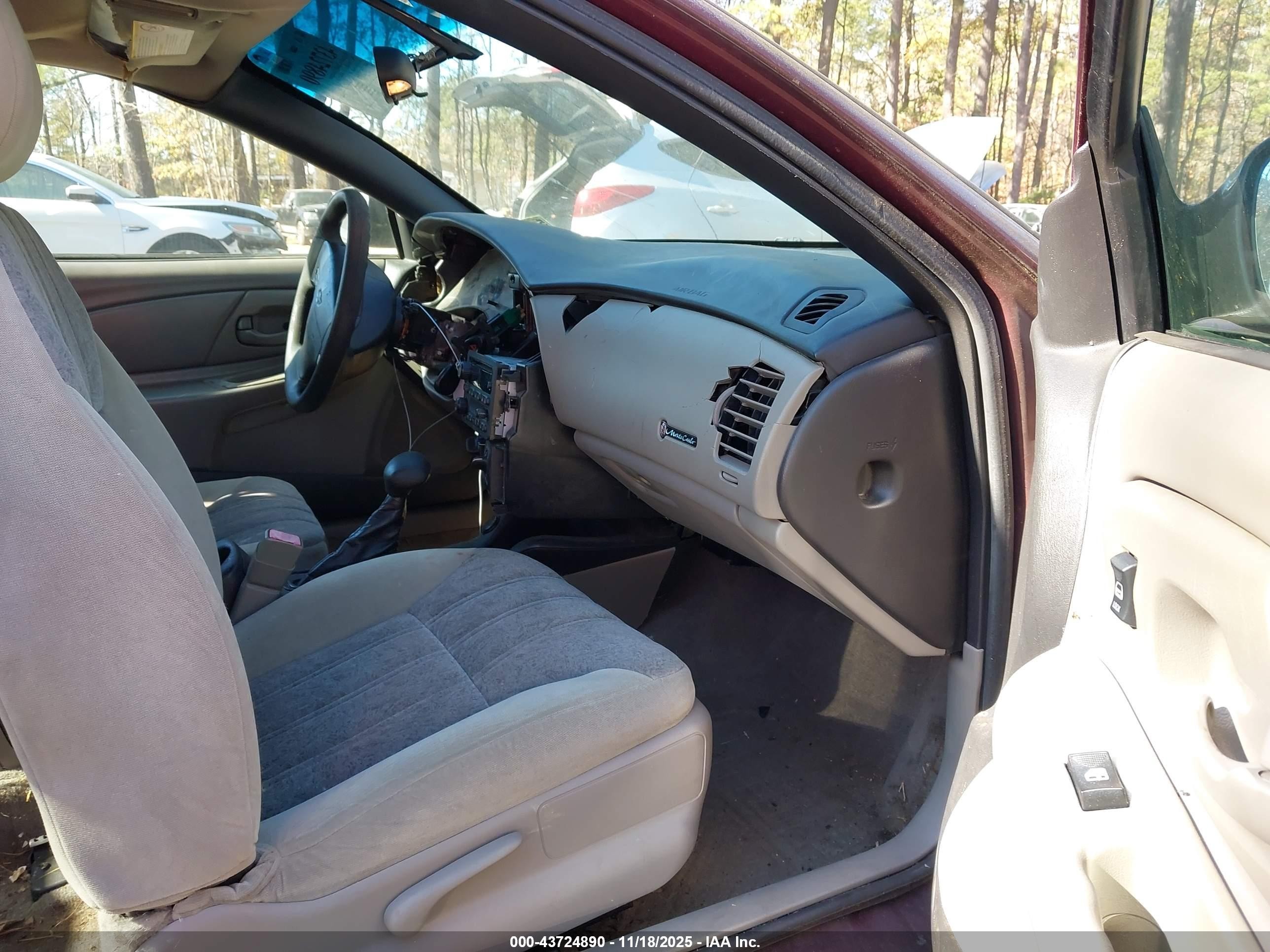 2003 Chevrolet Monte Carlo Ls Maroon vin: 2G1WW12E439442788