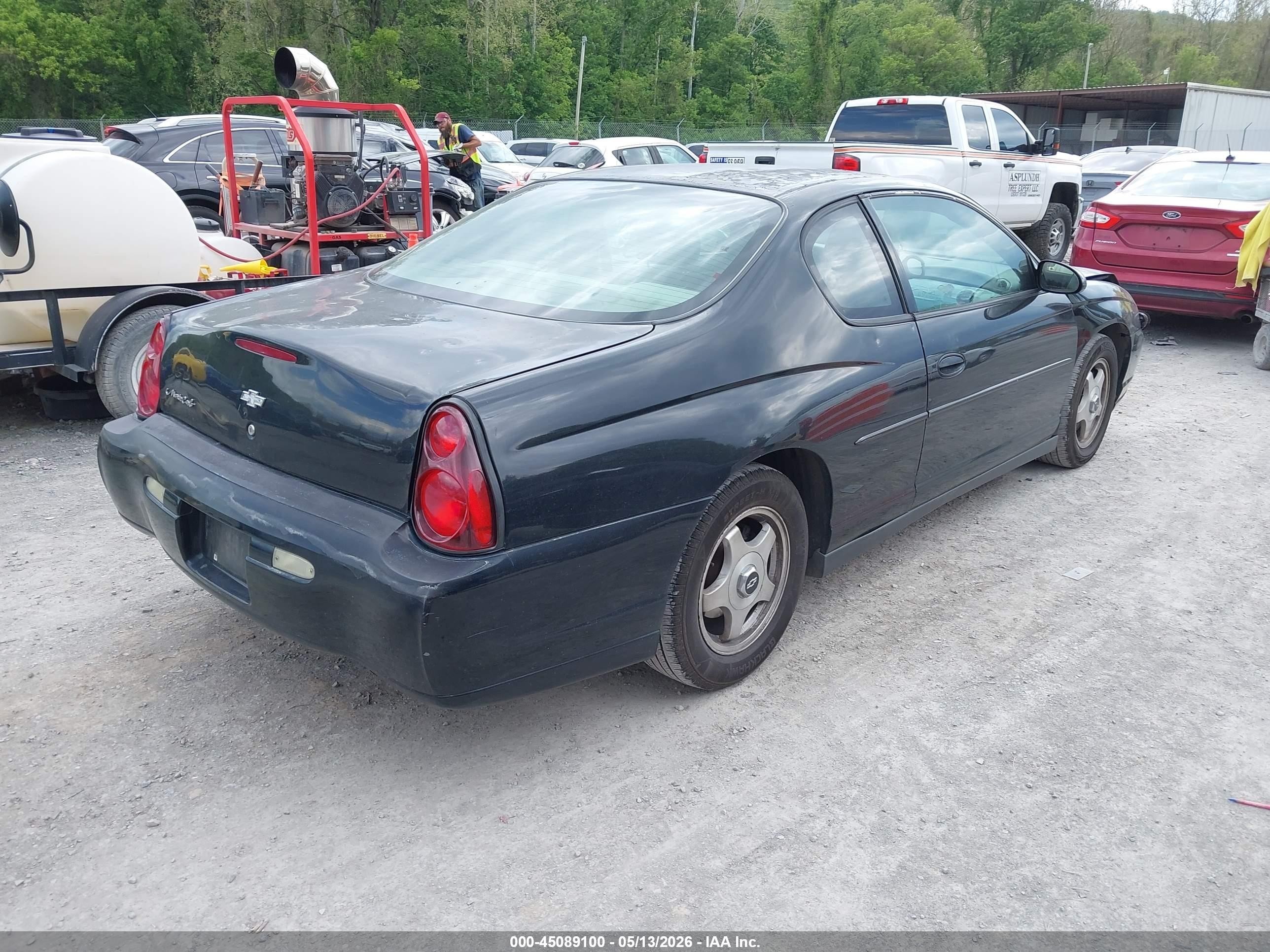 2004 Chevrolet Monte Carlo Ls Black vin: 2G1WW12E449270666
