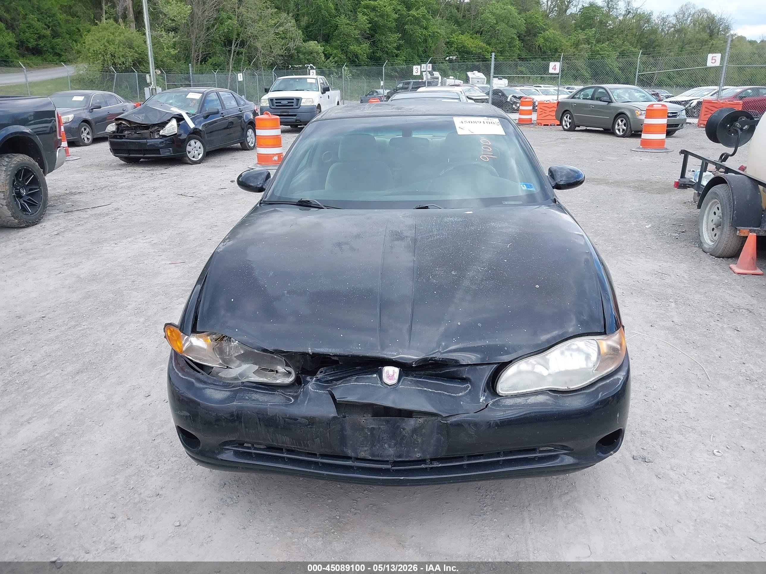 2004 Chevrolet Monte Carlo Ls Black vin: 2G1WW12E449270666