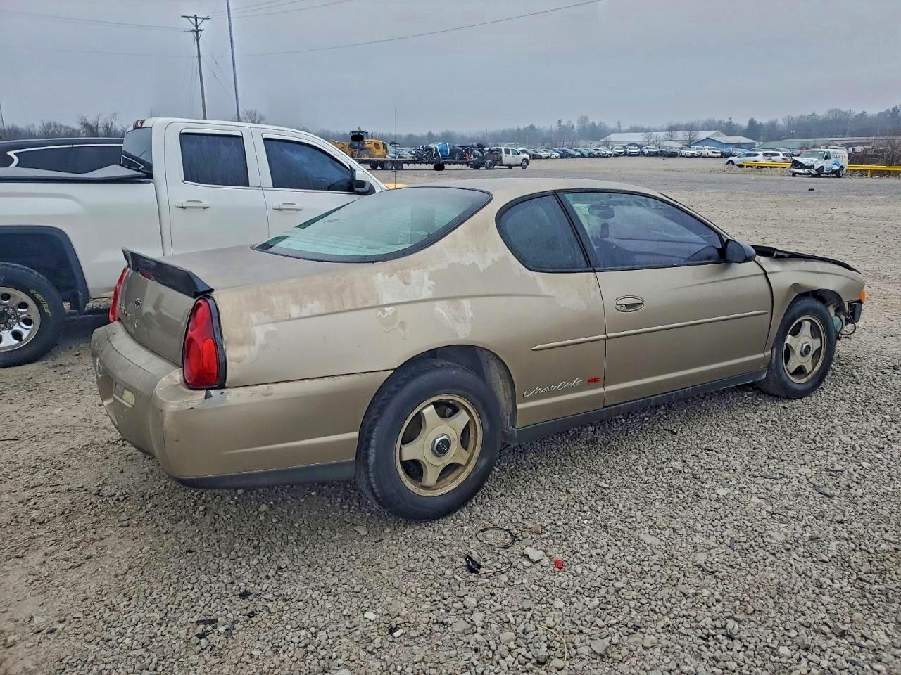 2003 Chevrolet Monte Carlo Ls Beige vin: 2G1WW12E539320084