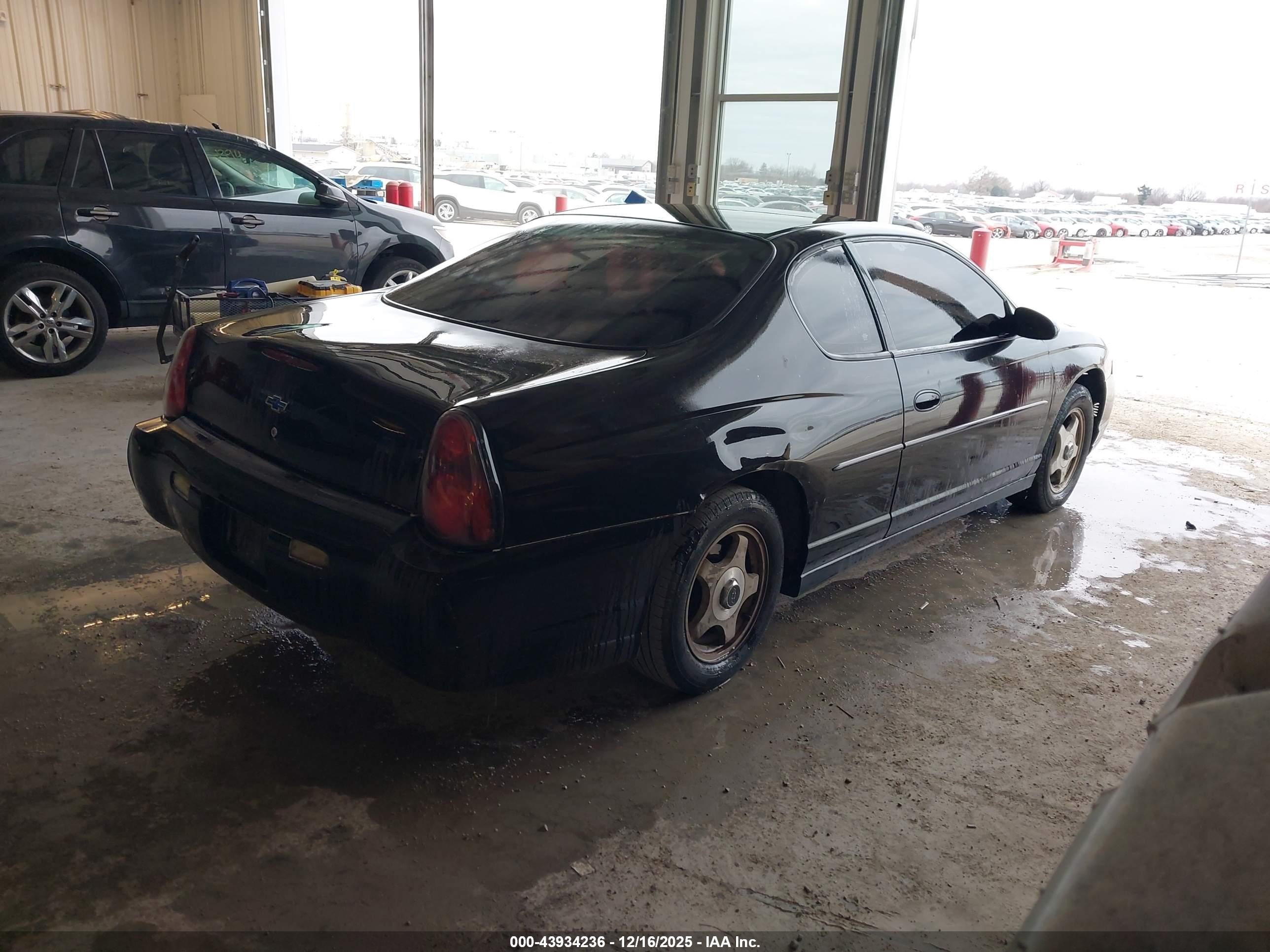 2003 Chevrolet Monte Carlo Ls Черный vin: 2G1WW12E539417155
