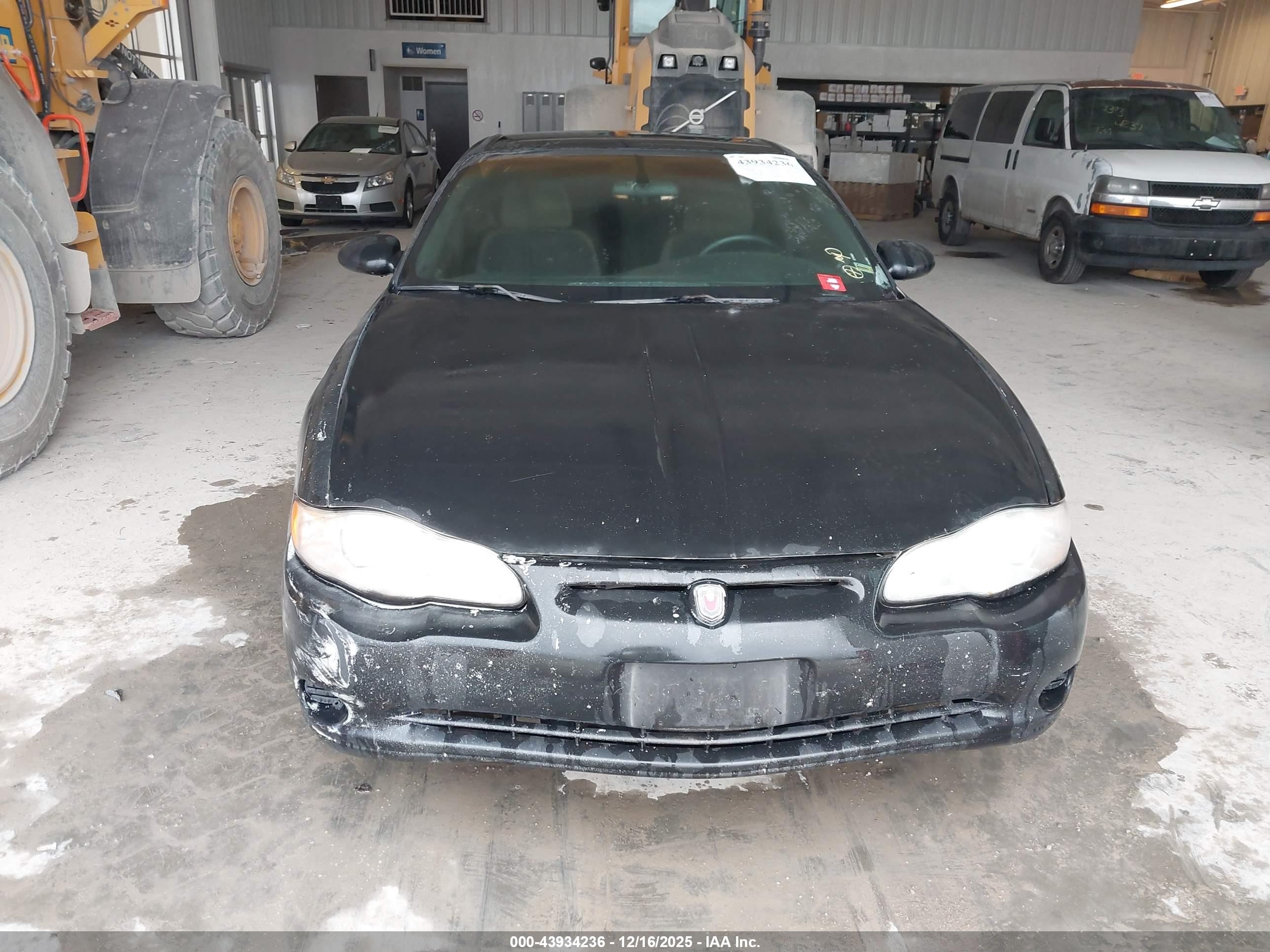 2003 Chevrolet Monte Carlo Ls Черный vin: 2G1WW12E539417155