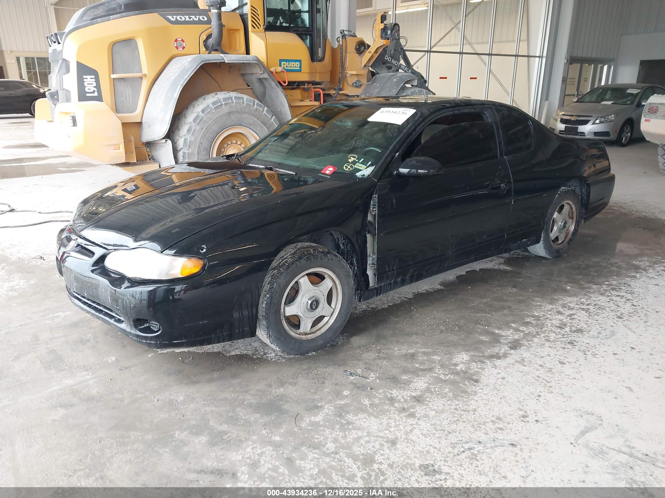 2003 Chevrolet Monte Carlo Ls Черный vin: 2G1WW12E539417155