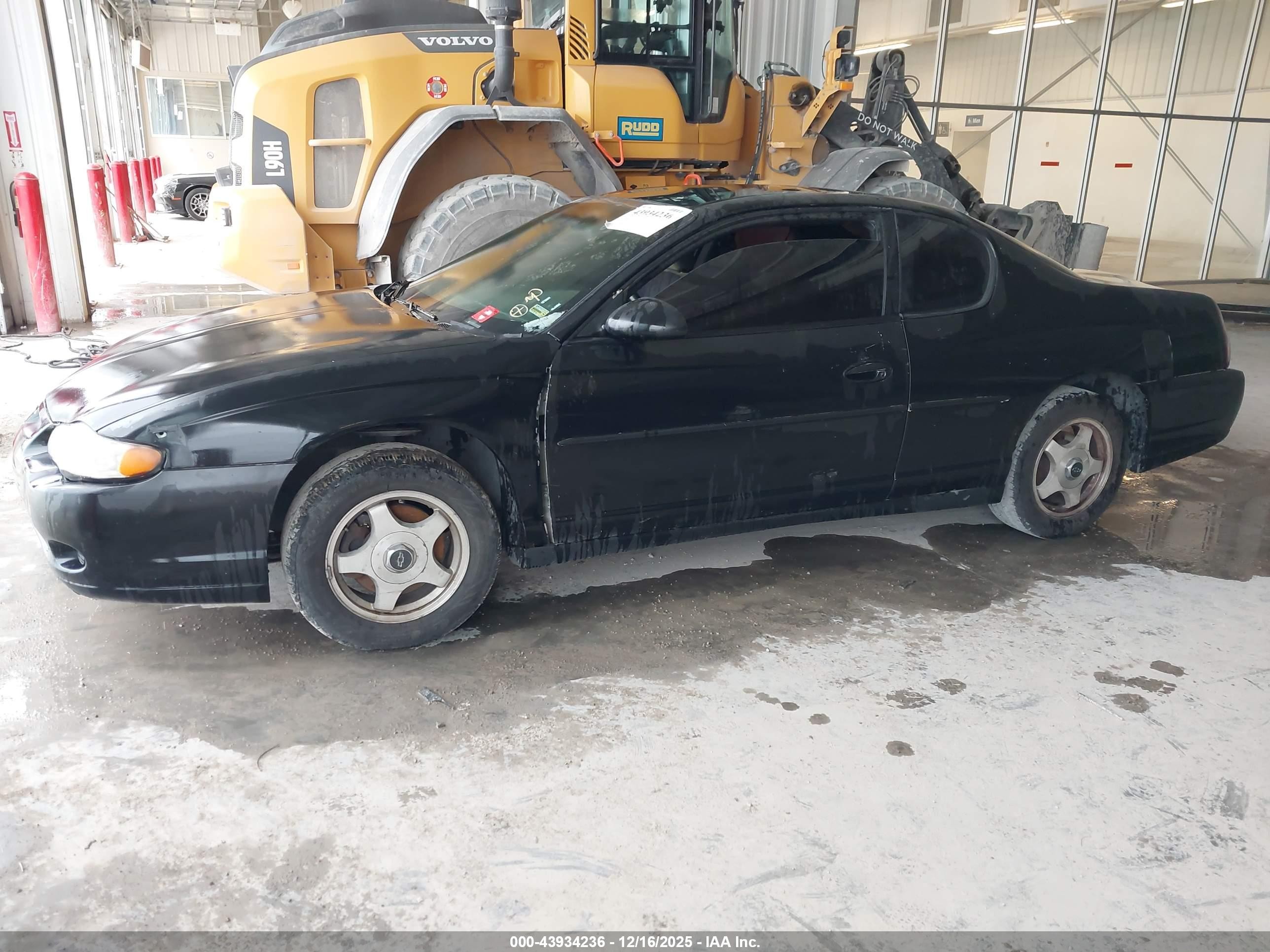 2003 Chevrolet Monte Carlo Ls Черный vin: 2G1WW12E539417155