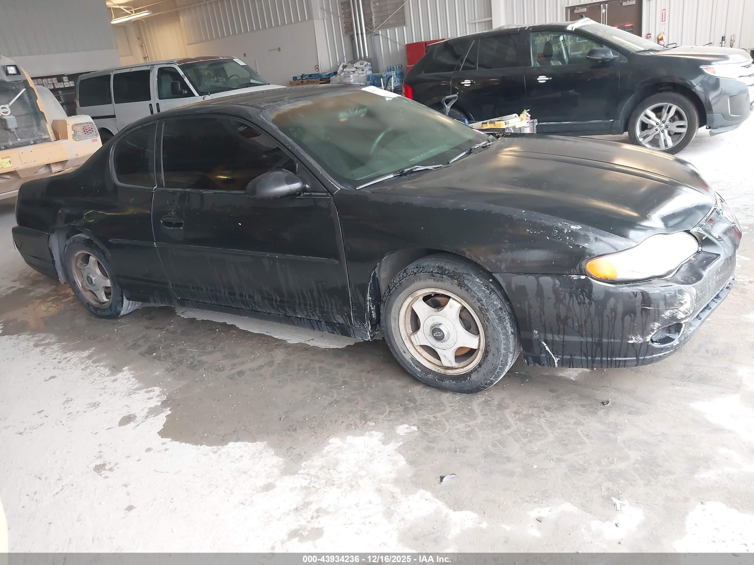 2003 Chevrolet Monte Carlo Ls Черный vin: 2G1WW12E539417155