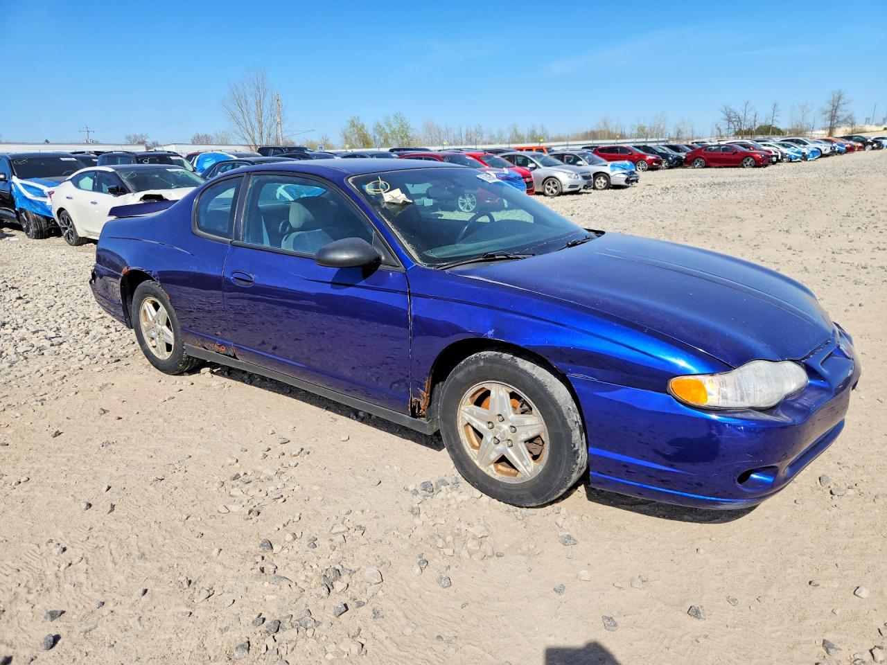 2005 Chevrolet Monte Carlo Ls Blue vin: 2G1WW12E559207383