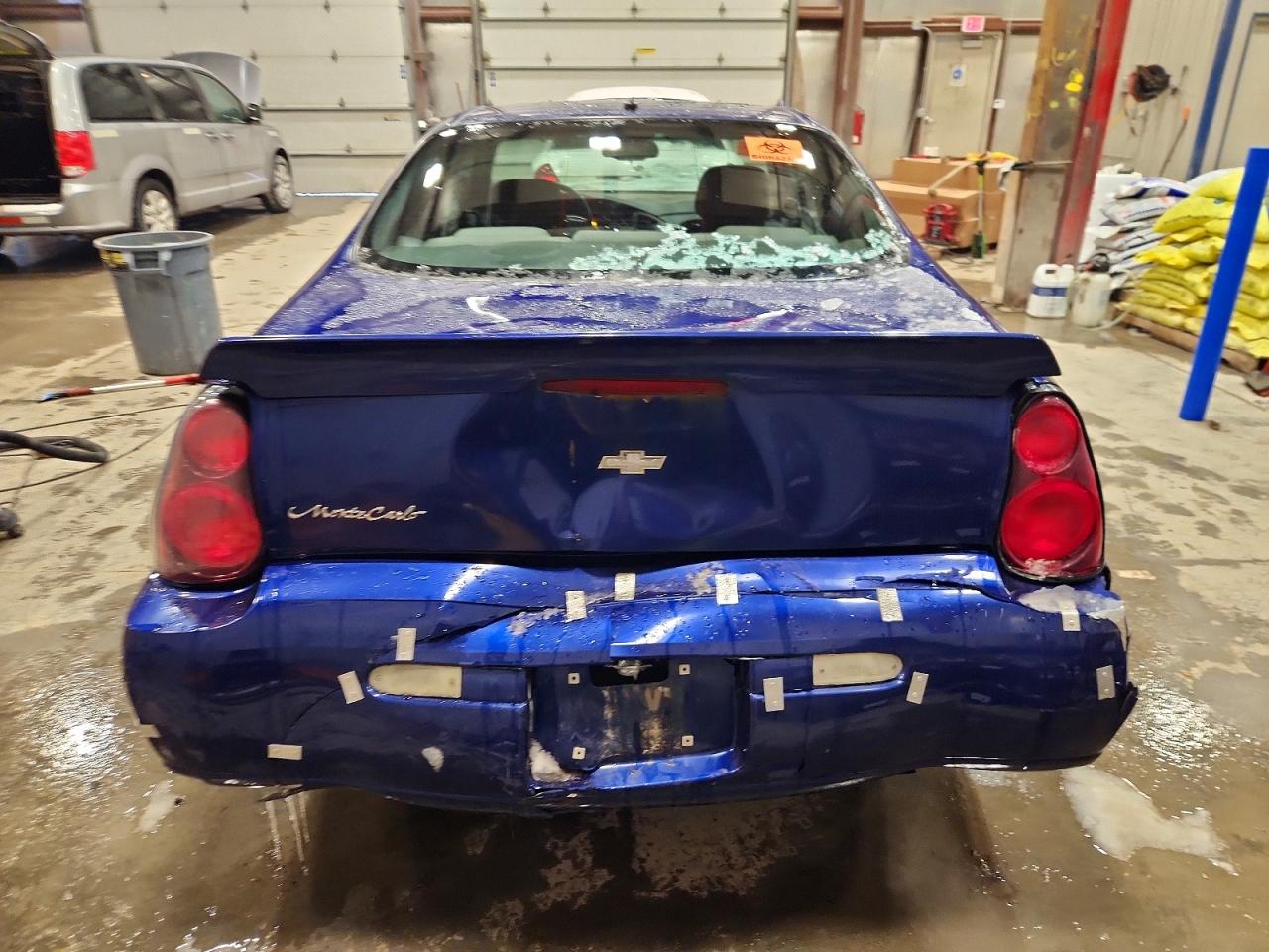 2005 Chevrolet Monte Carlo Ls Blue vin: 2G1WW12E559207383