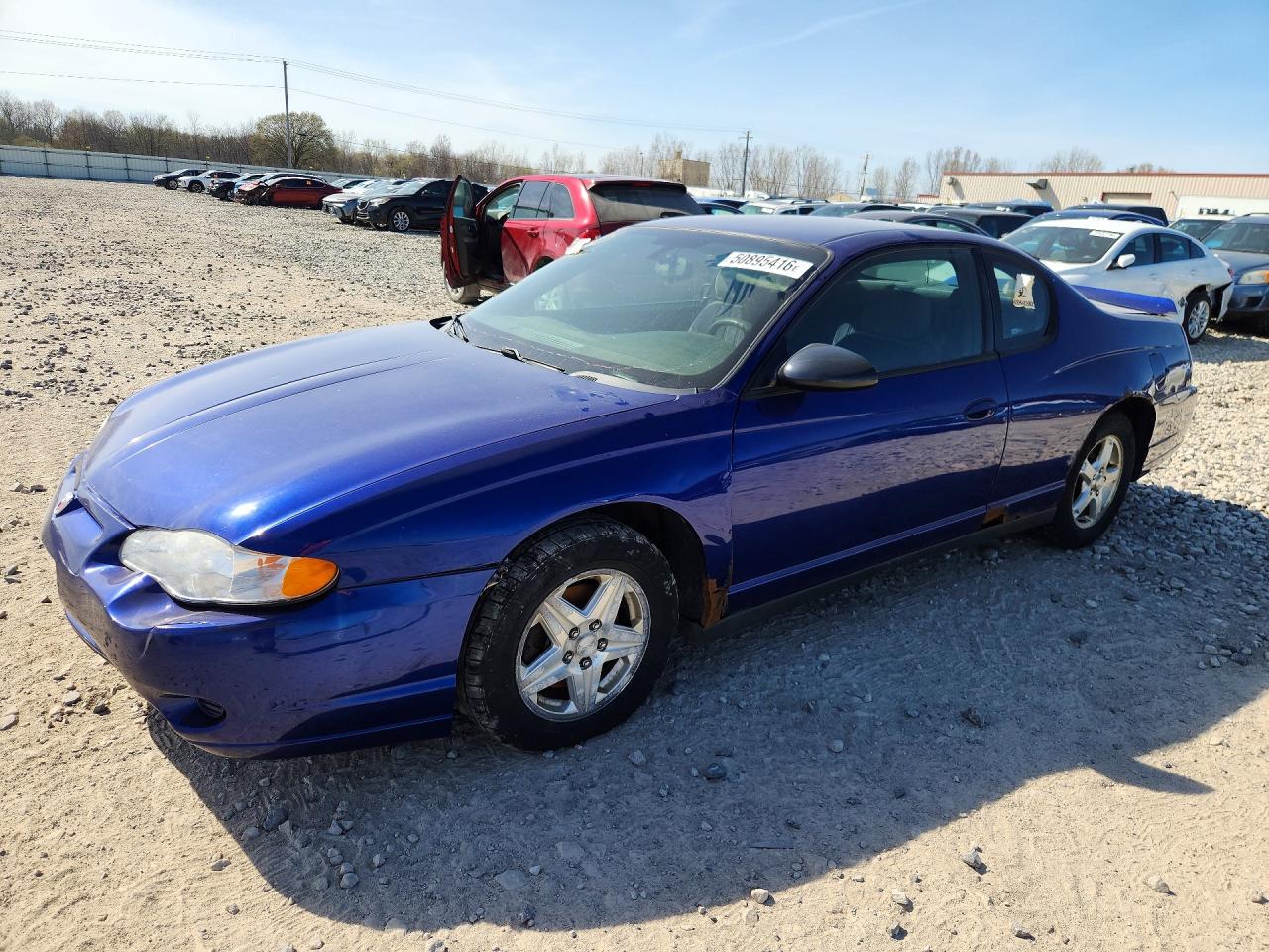 2005 Chevrolet Monte Carlo Ls Blue vin: 2G1WW12E559207383