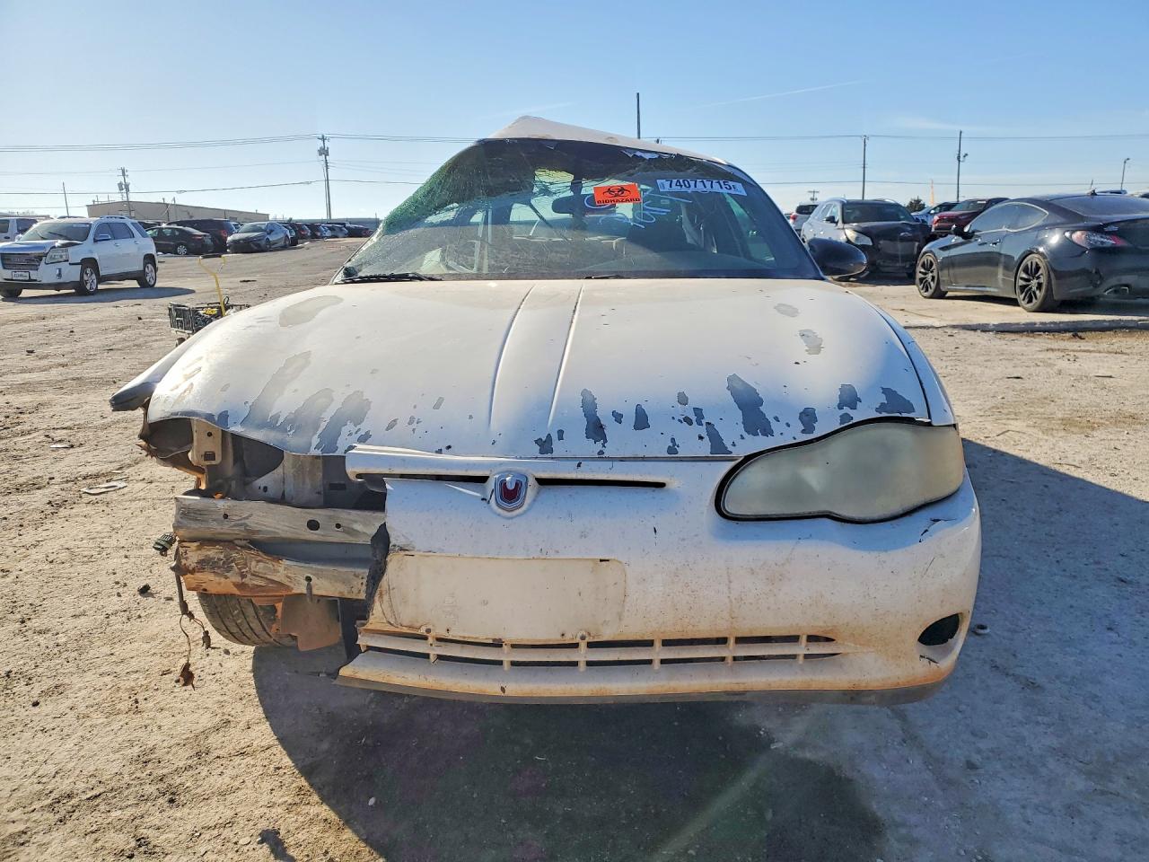 2002 Chevrolet Monte Carlo Ls White vin: 2G1WW12E629381863