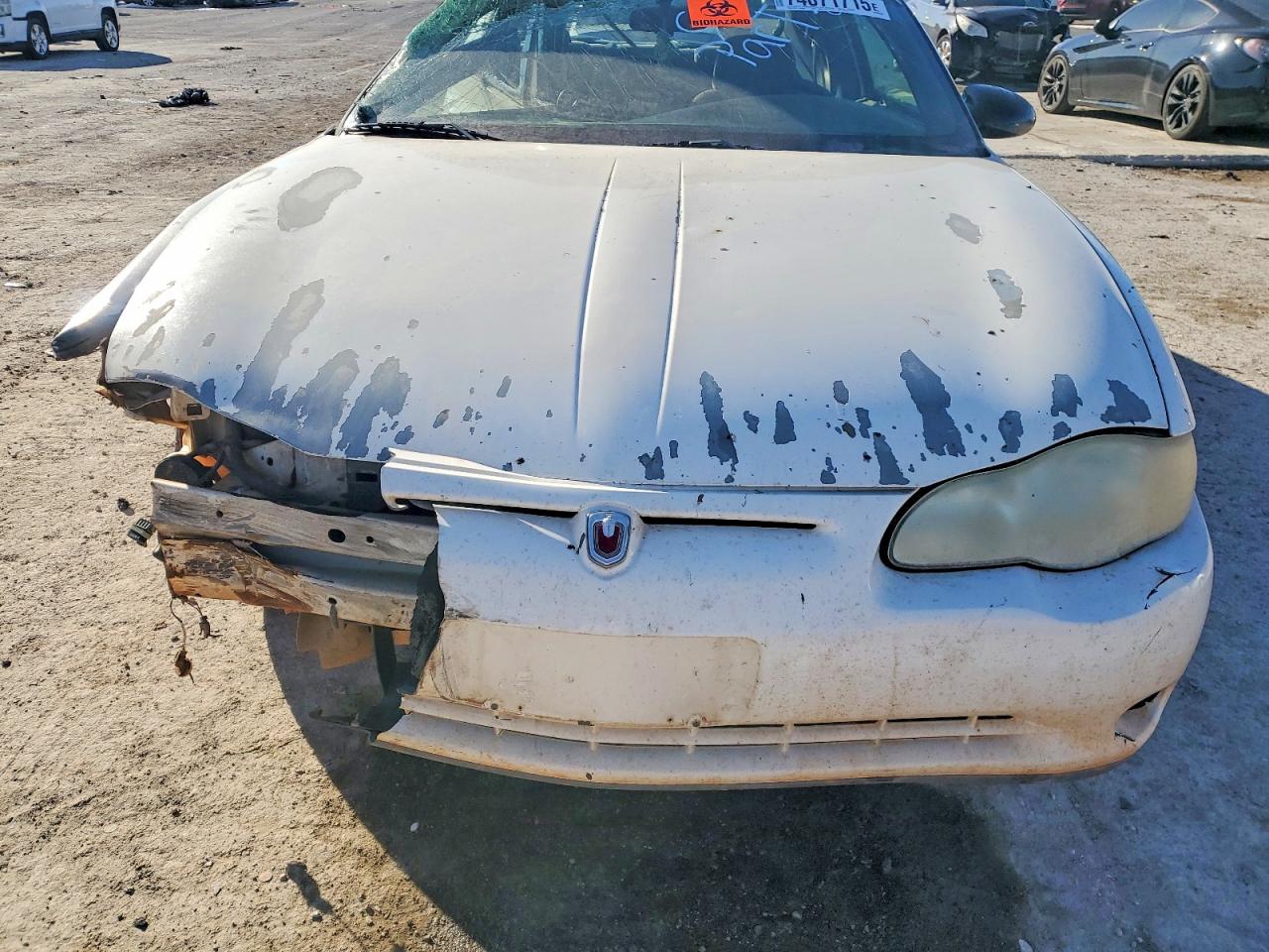 2002 Chevrolet Monte Carlo Ls White vin: 2G1WW12E629381863