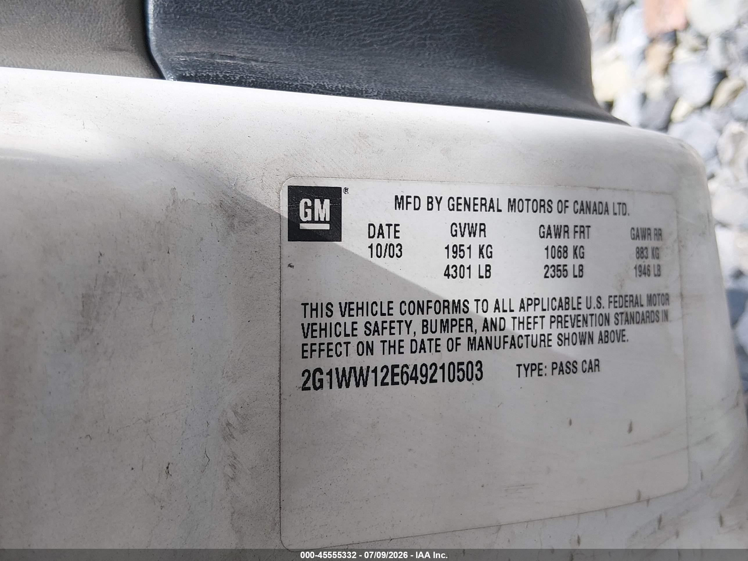 2004 Chevrolet Monte Carlo Ls Белый vin: 2G1WW12E649210503