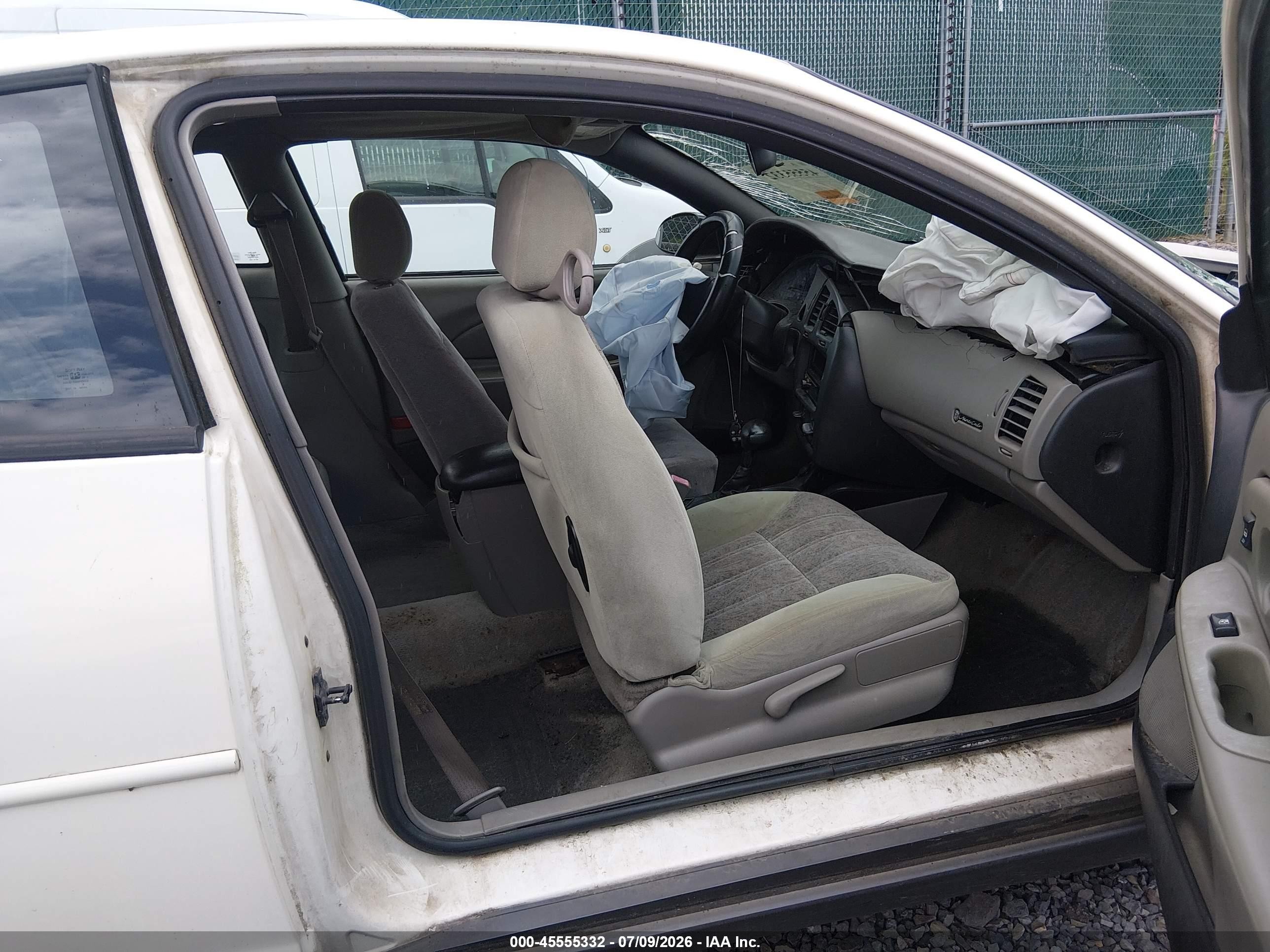 2004 Chevrolet Monte Carlo Ls Белый vin: 2G1WW12E649210503