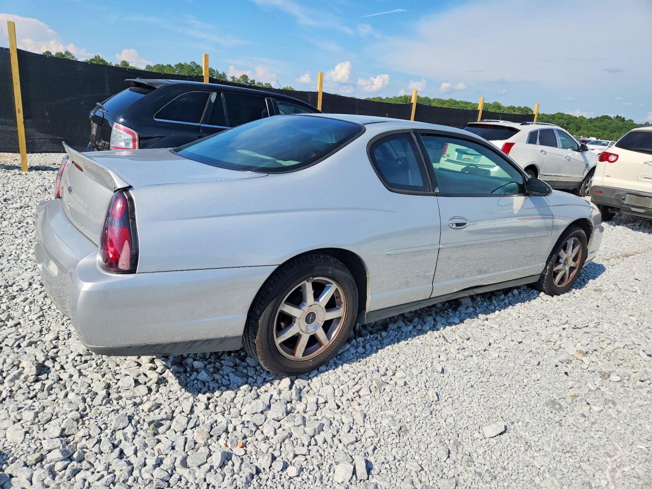 2002 Chevrolet Monte Carlo Ls Silver vin: 2G1WW12E729359645
