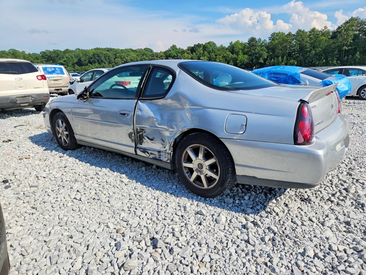 2002 Chevrolet Monte Carlo Ls Silver vin: 2G1WW12E729359645