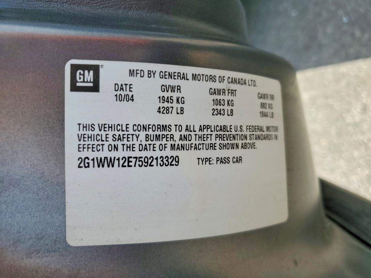 2005 Chevrolet Monte Carlo Ls Gray vin: 2G1WW12E759213329