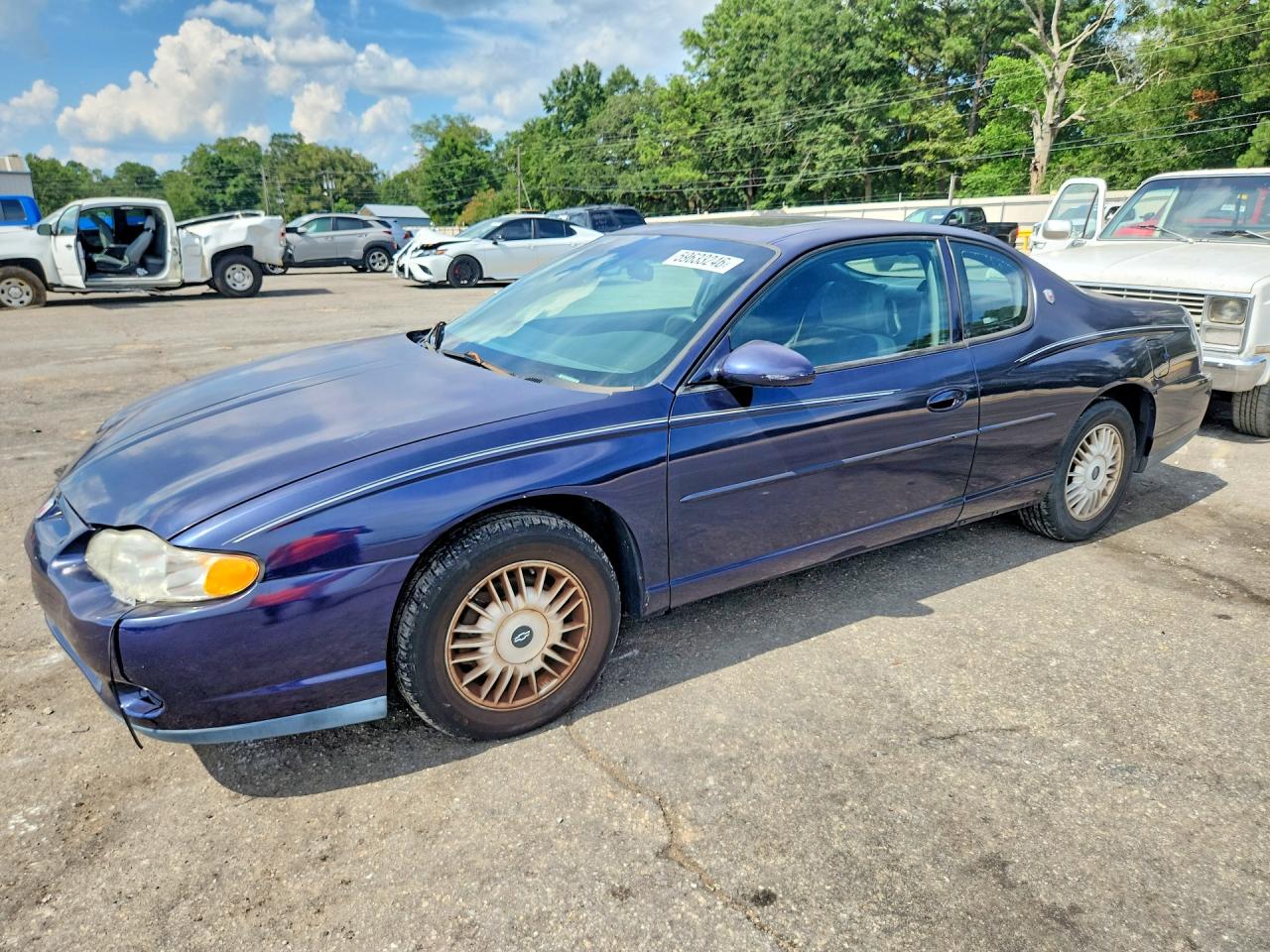 2000 Chevrolet Monte Carlo Ls Синий vin: 2G1WW12E7Y9228725