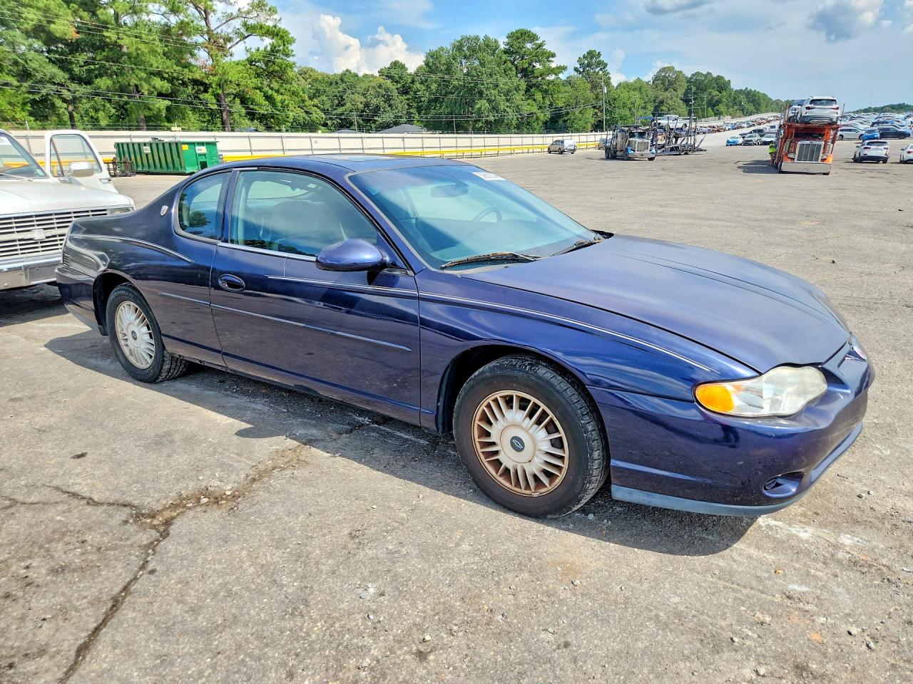 2000 Chevrolet Monte Carlo Ls Blue vin: 2G1WW12E7Y9228725