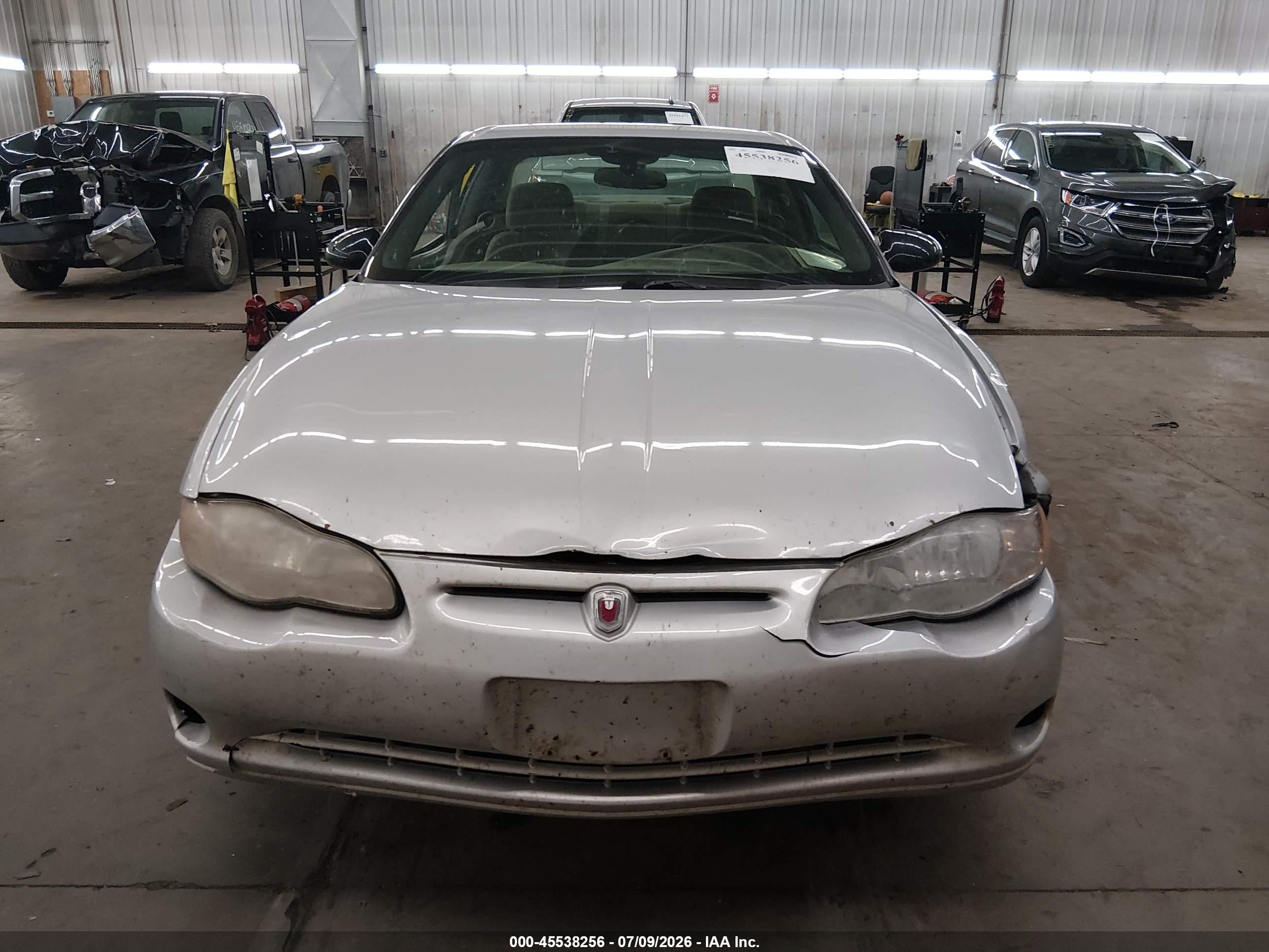 2004 Chevrolet Monte Carlo Ls Серебряный vin: 2G1WW12E849367076