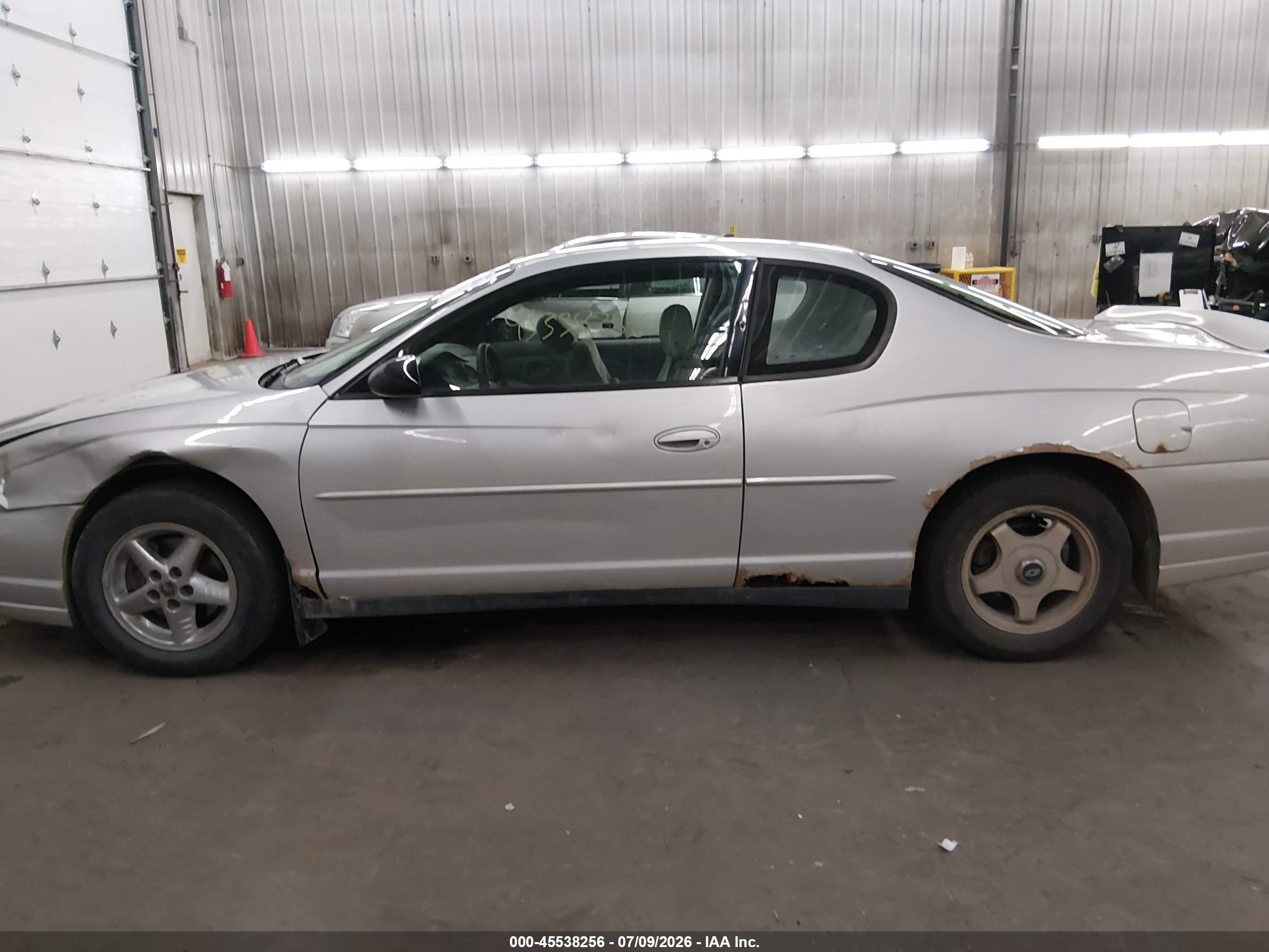 2004 Chevrolet Monte Carlo Ls Серебряный vin: 2G1WW12E849367076