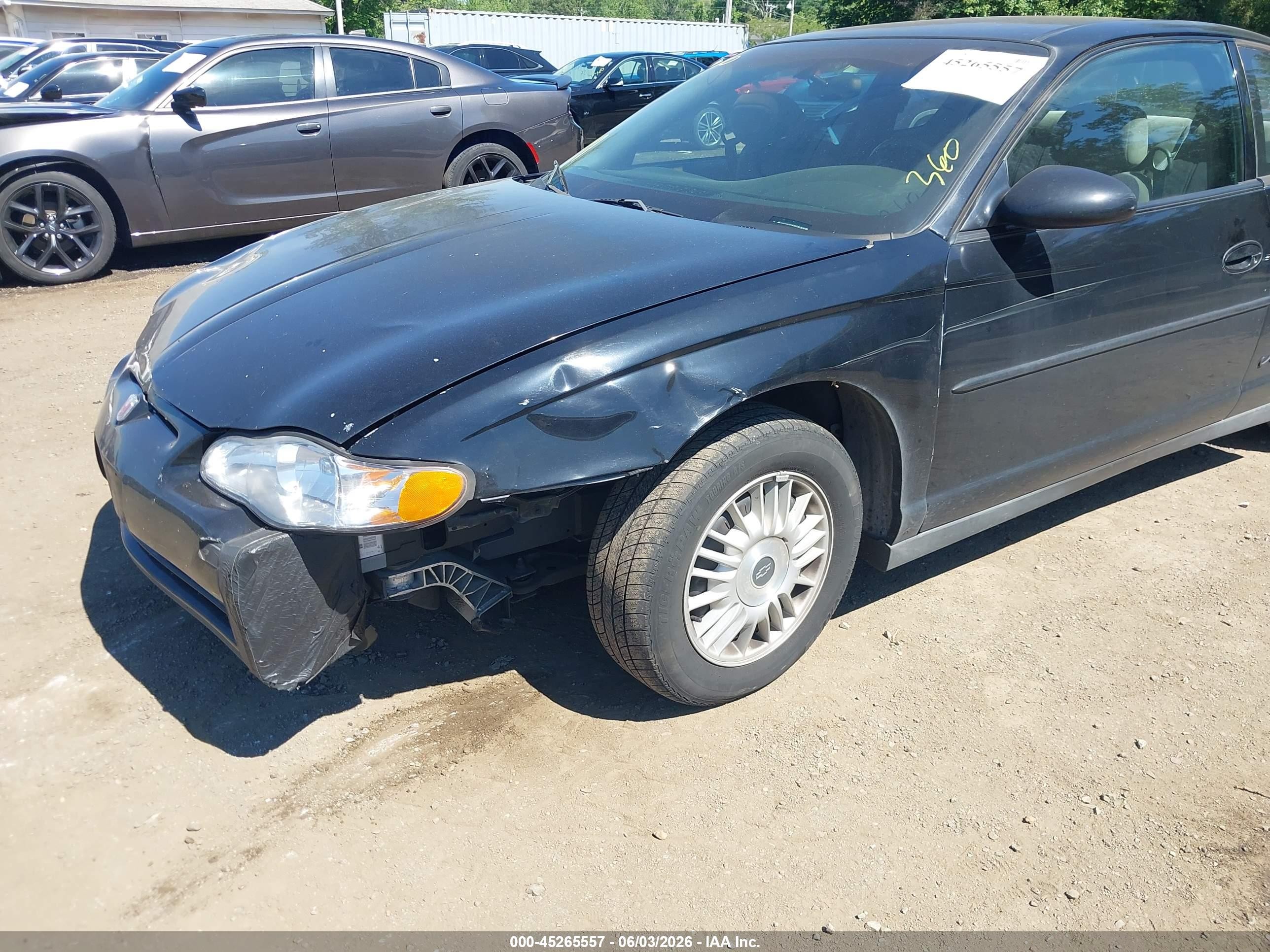 2002 Chevrolet Monte Carlo Ls Black vin: 2G1WW12EX29154305