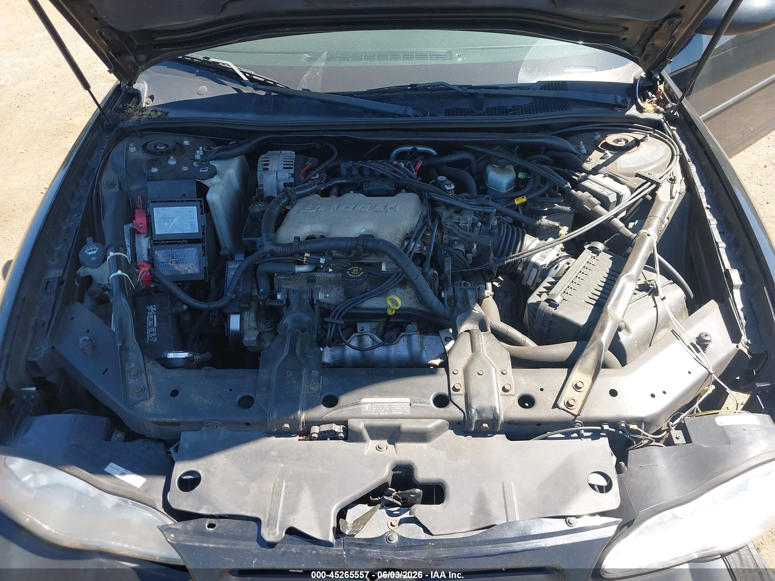 2002 Chevrolet Monte Carlo Ls Black vin: 2G1WW12EX29154305