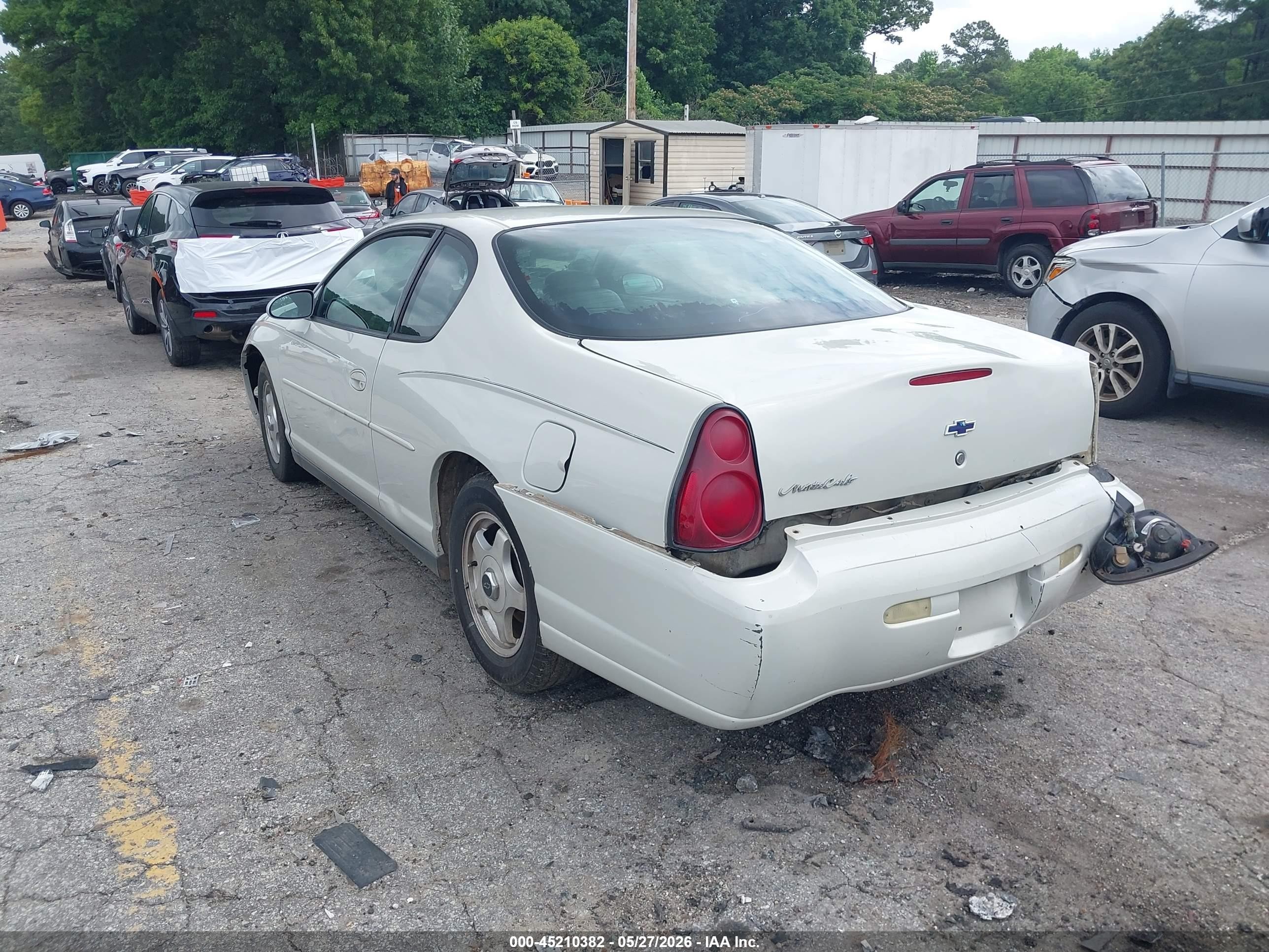 2004 Chevrolet Monte Carlo Ls Cream vin: 2G1WW12EX49379018
